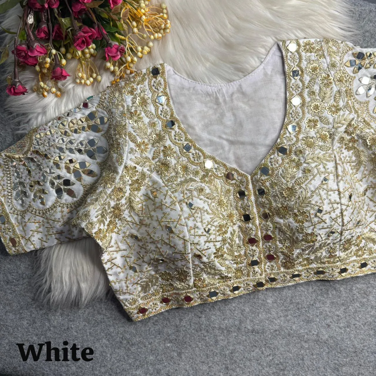 3 D Peacock Pure Blouse 10