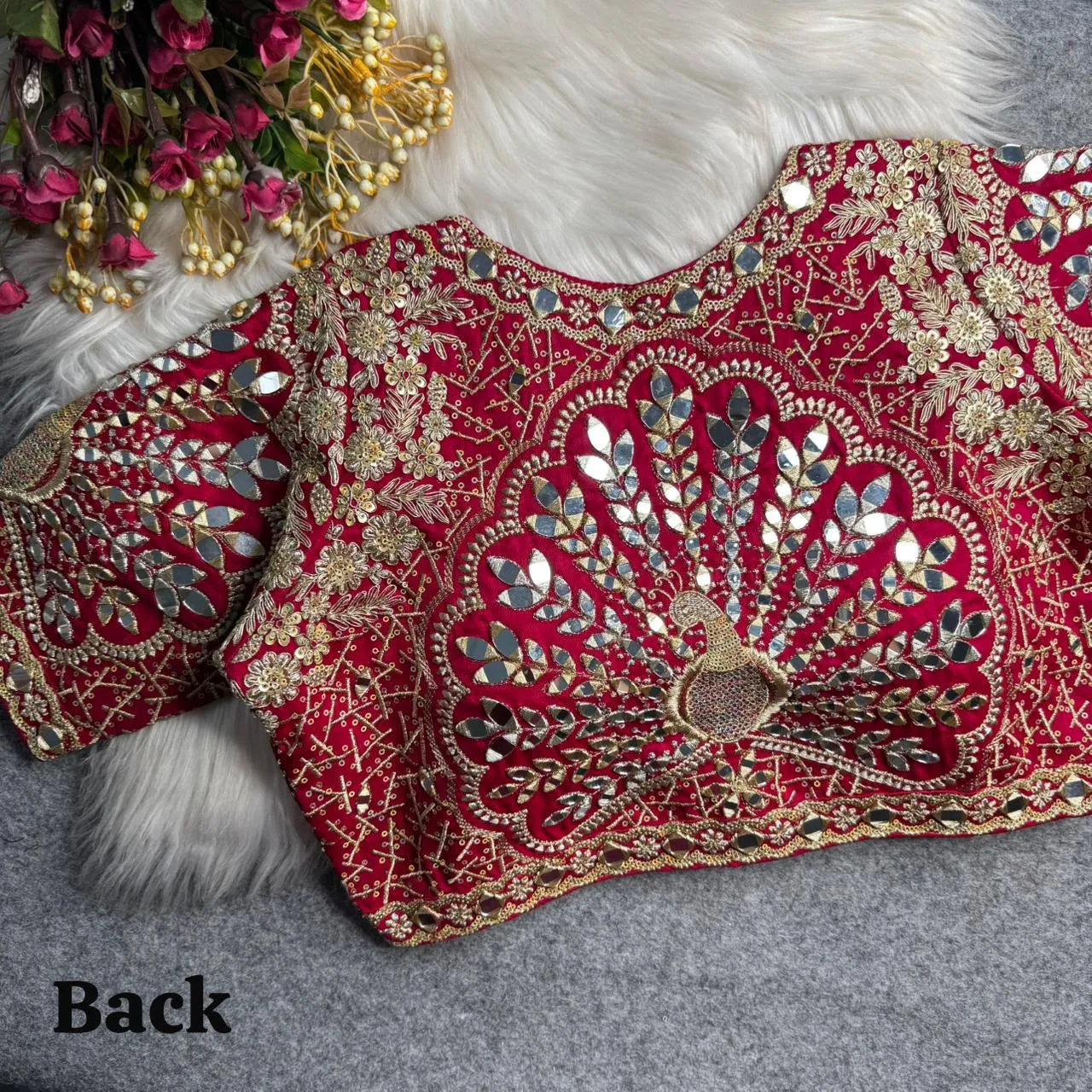 3 D Peacock Pure Blouse 11