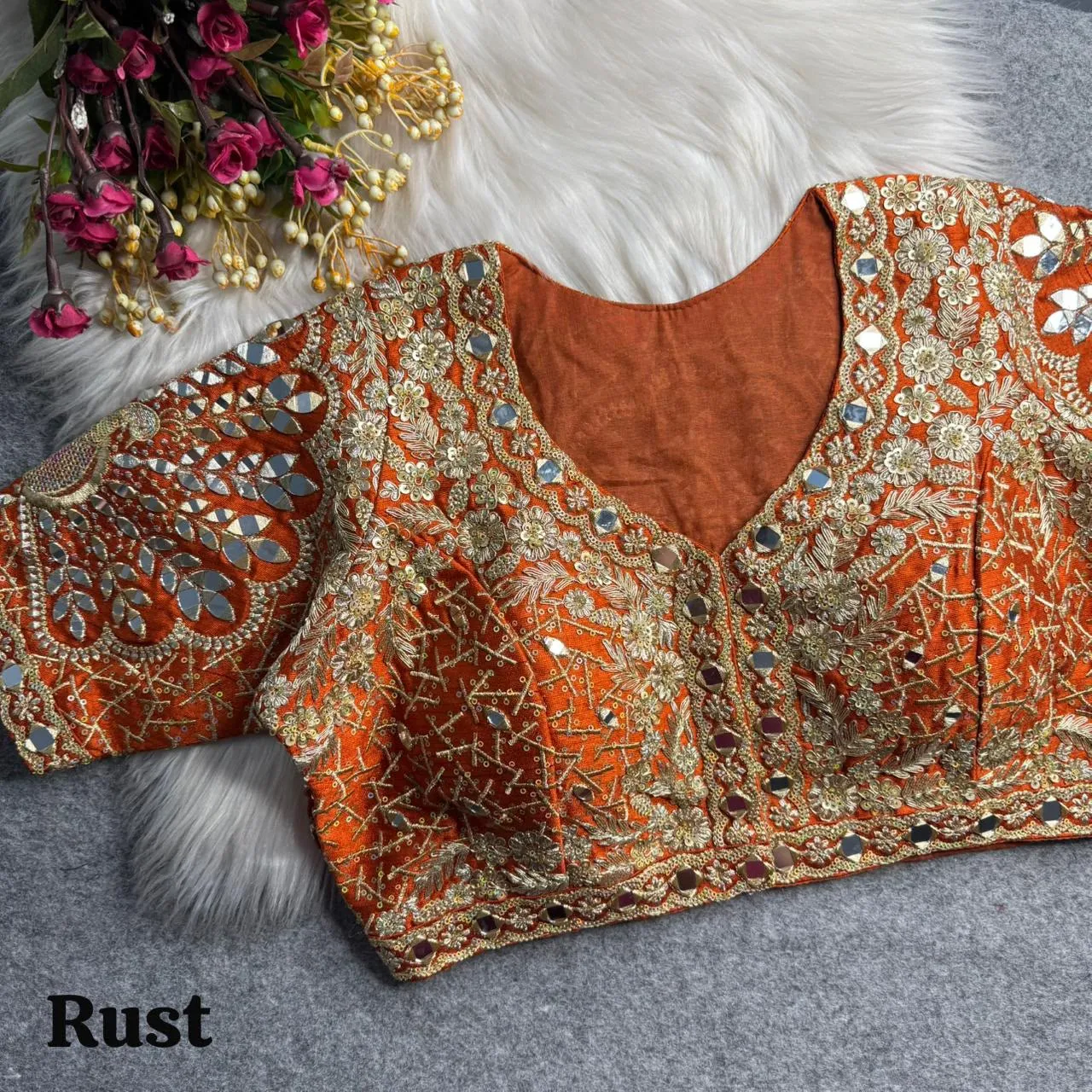 3 D Peacock Pure Blouse 4