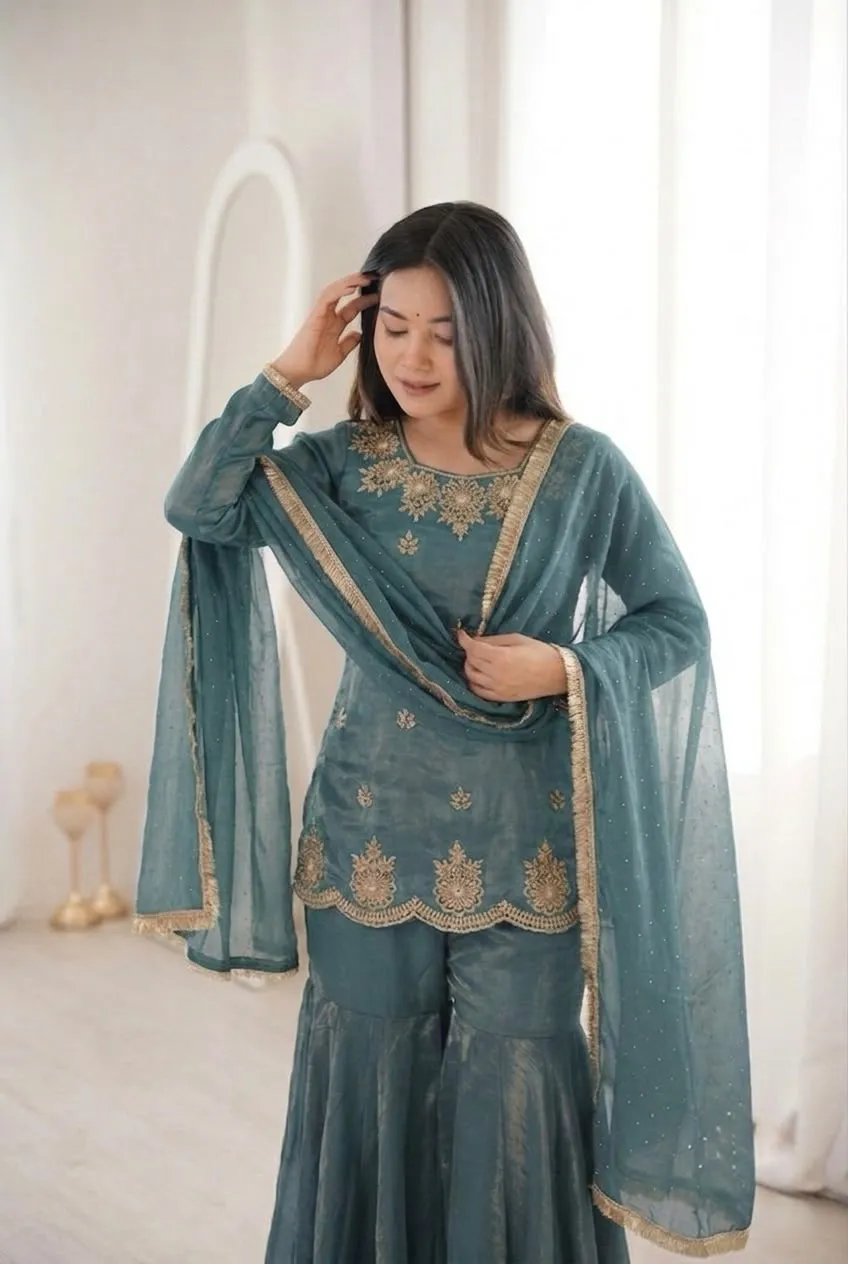 3166 ZSR 3166 Fendy Silk Readymade Dress 4