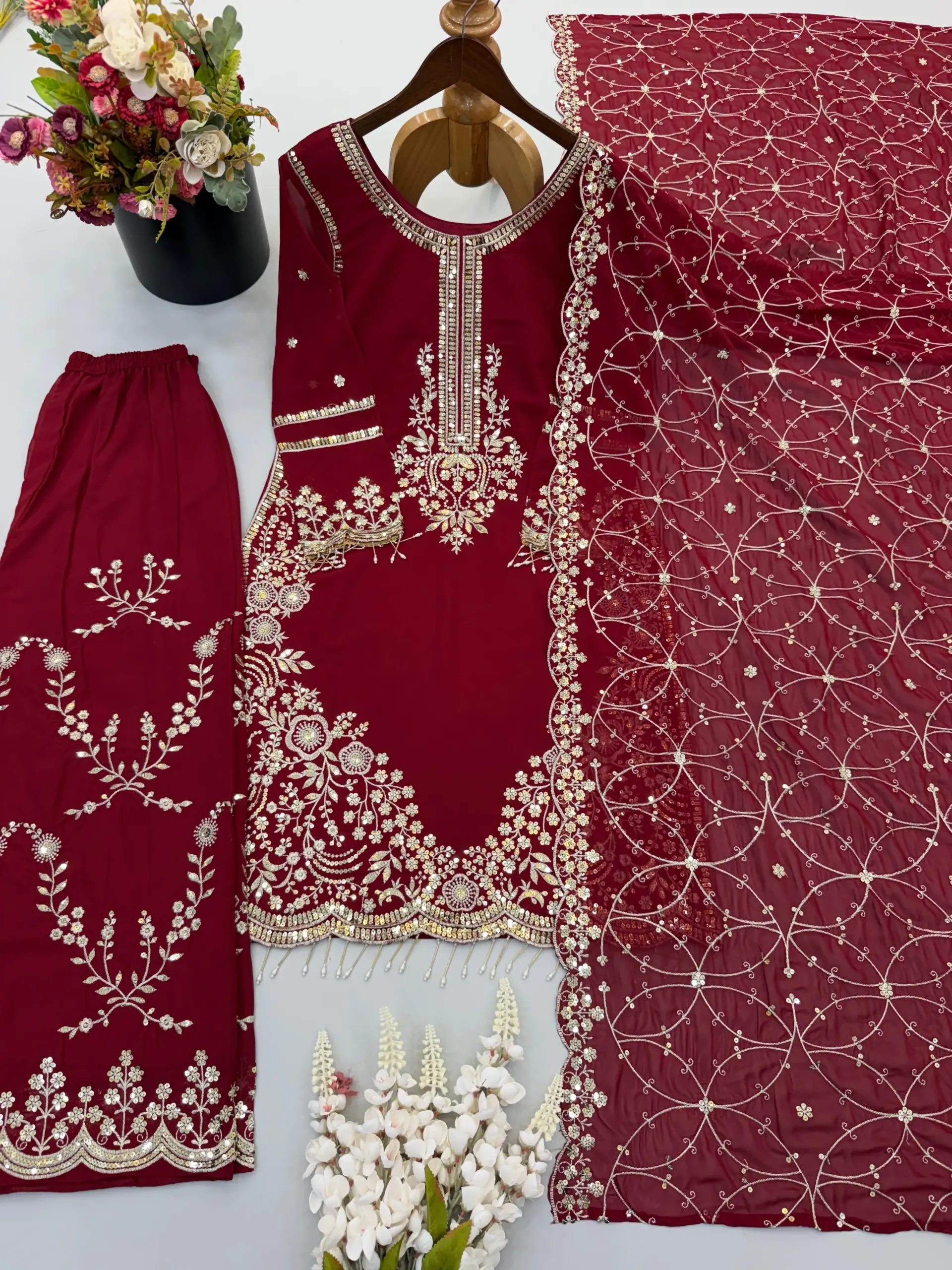 3187 ZSR 3187 Fox Georgette Readymade Dress