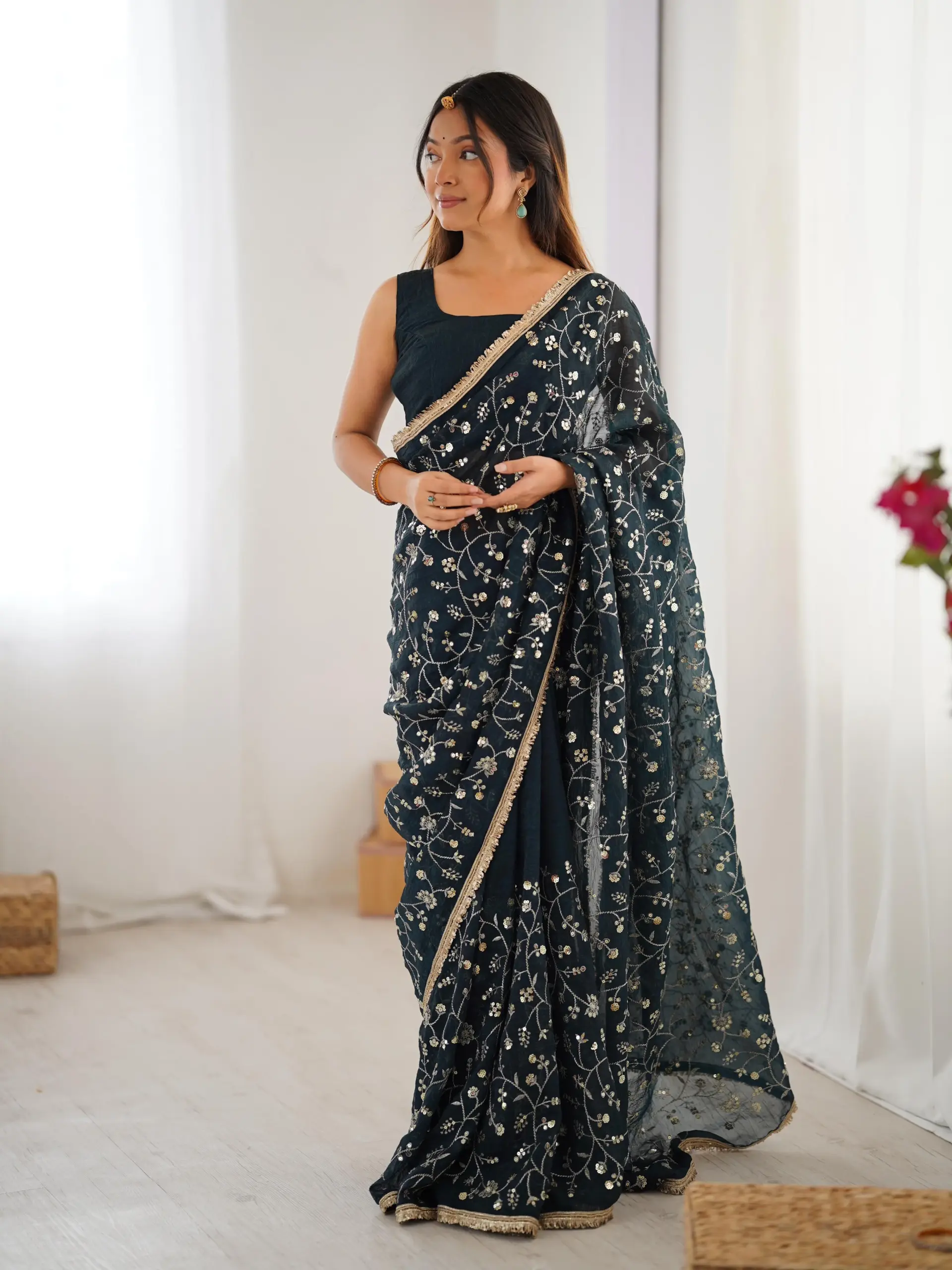 5296 SRK 5296 Crunchy Silk Sarees Design 2714 4