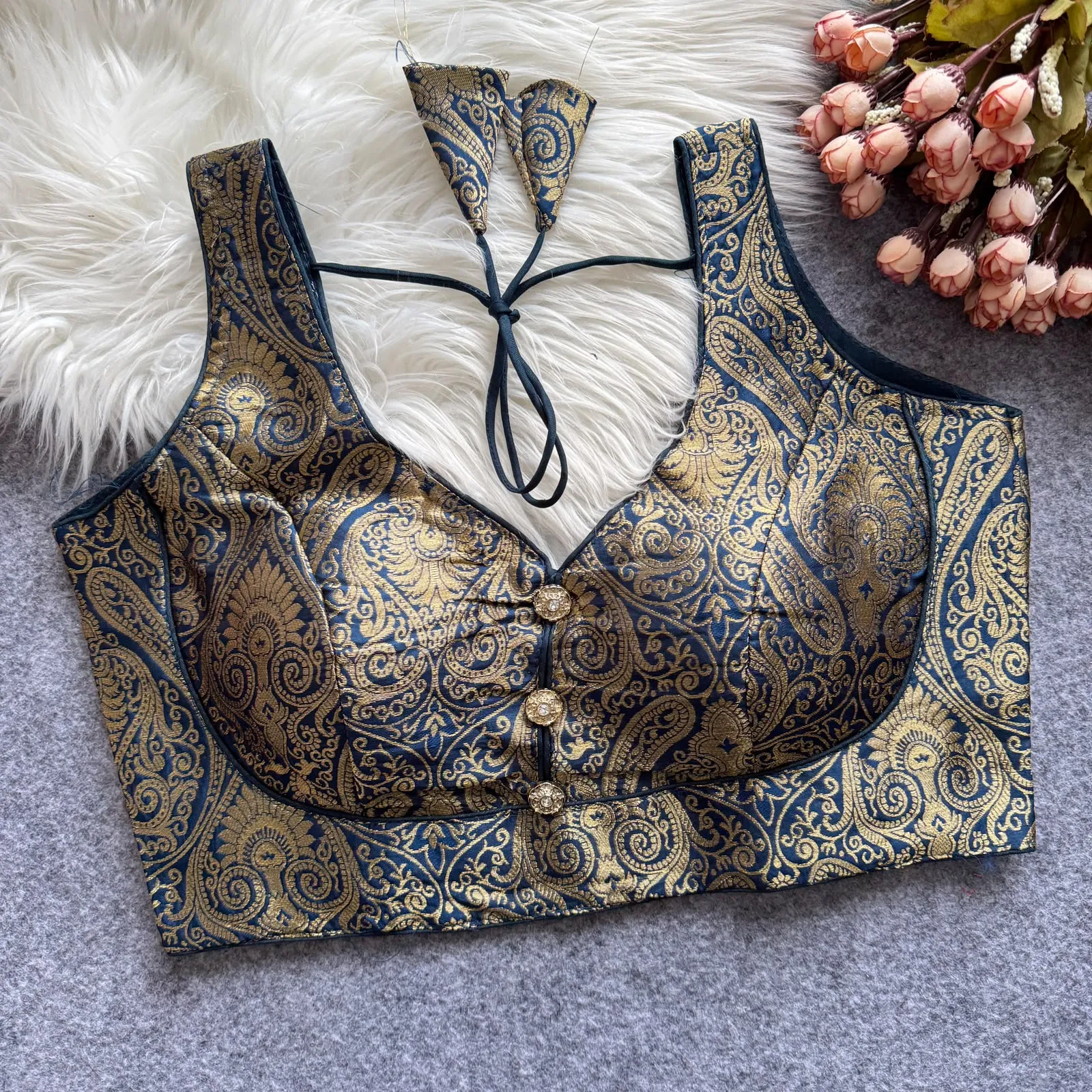 Bollywood Pure Banarasi Silk Blouse 11