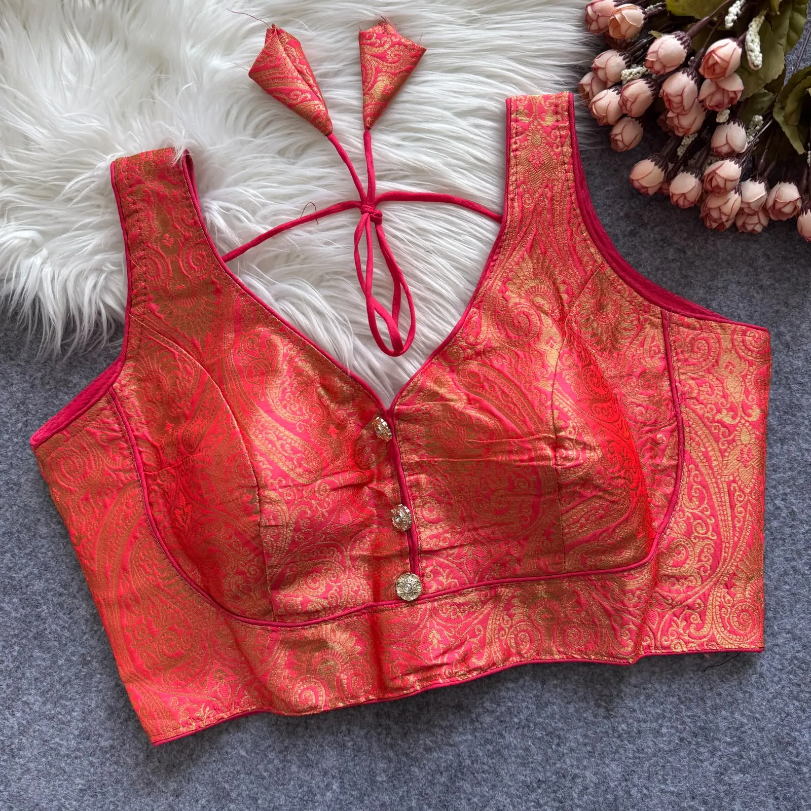 Bollywood Pure Banarasi Silk Blouse 14