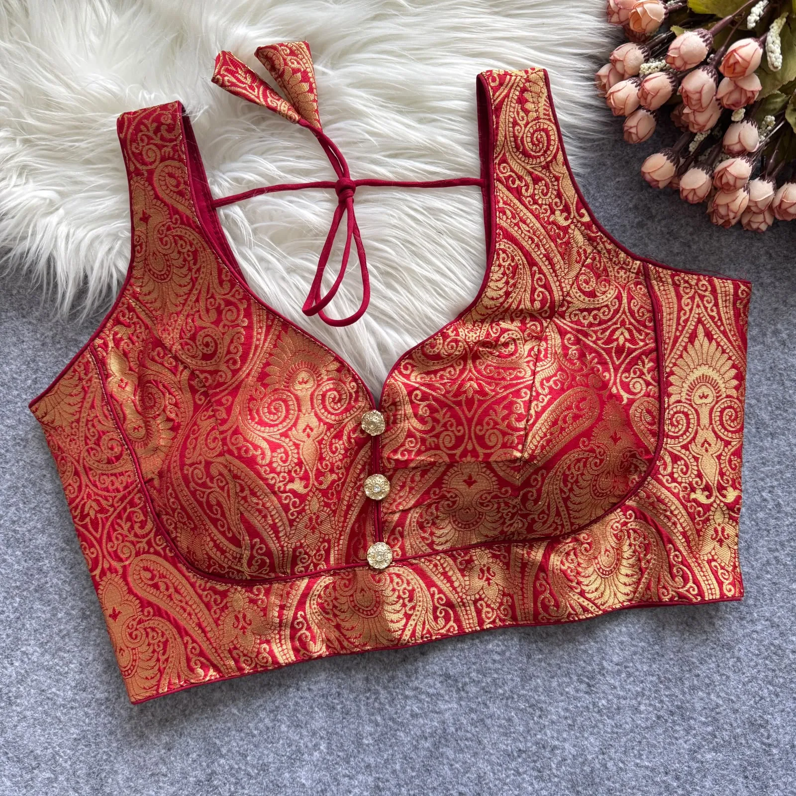 Bollywood Pure Banarasi Silk Blouse 2