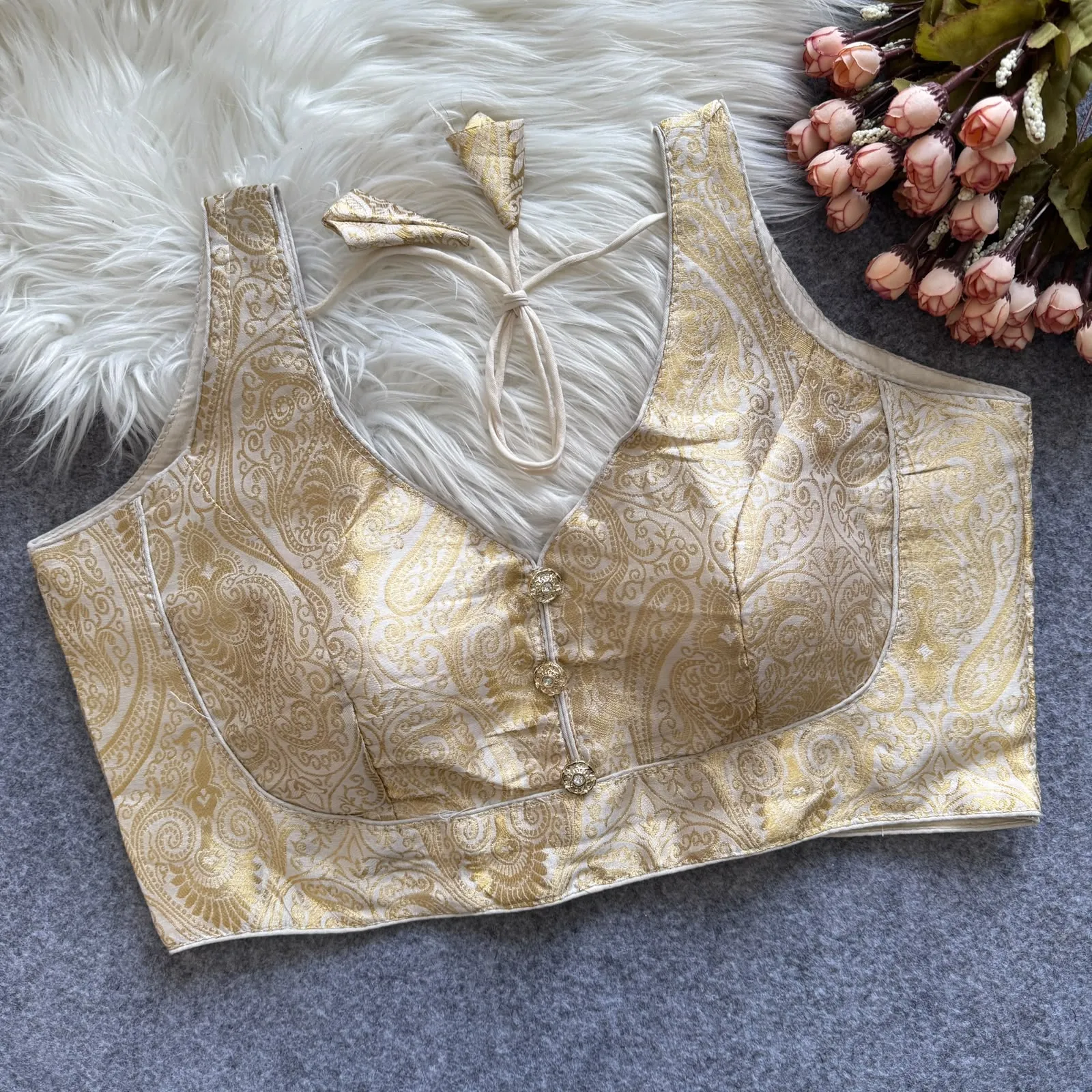 Bollywood Pure Banarasi Silk Blouse 5