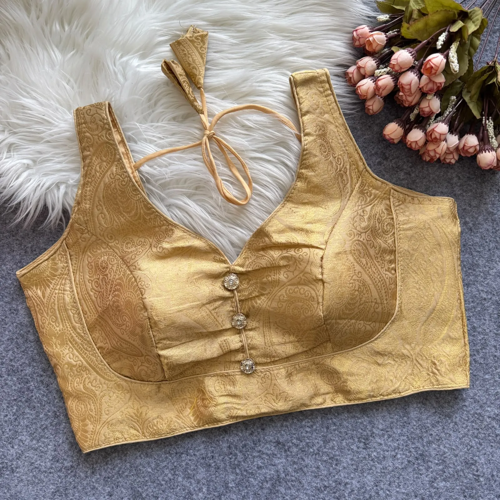 Bollywood Pure Banarasi Silk Blouse 7
