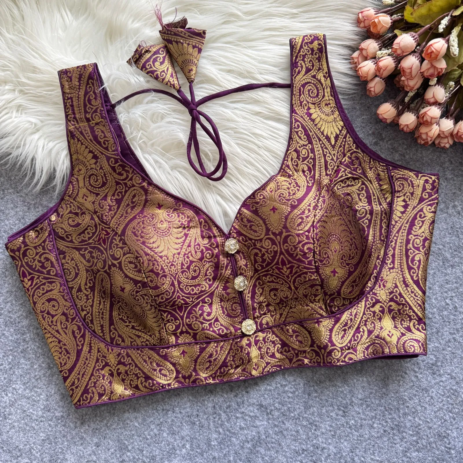 Bollywood Pure Banarasi Silk Blouse 8