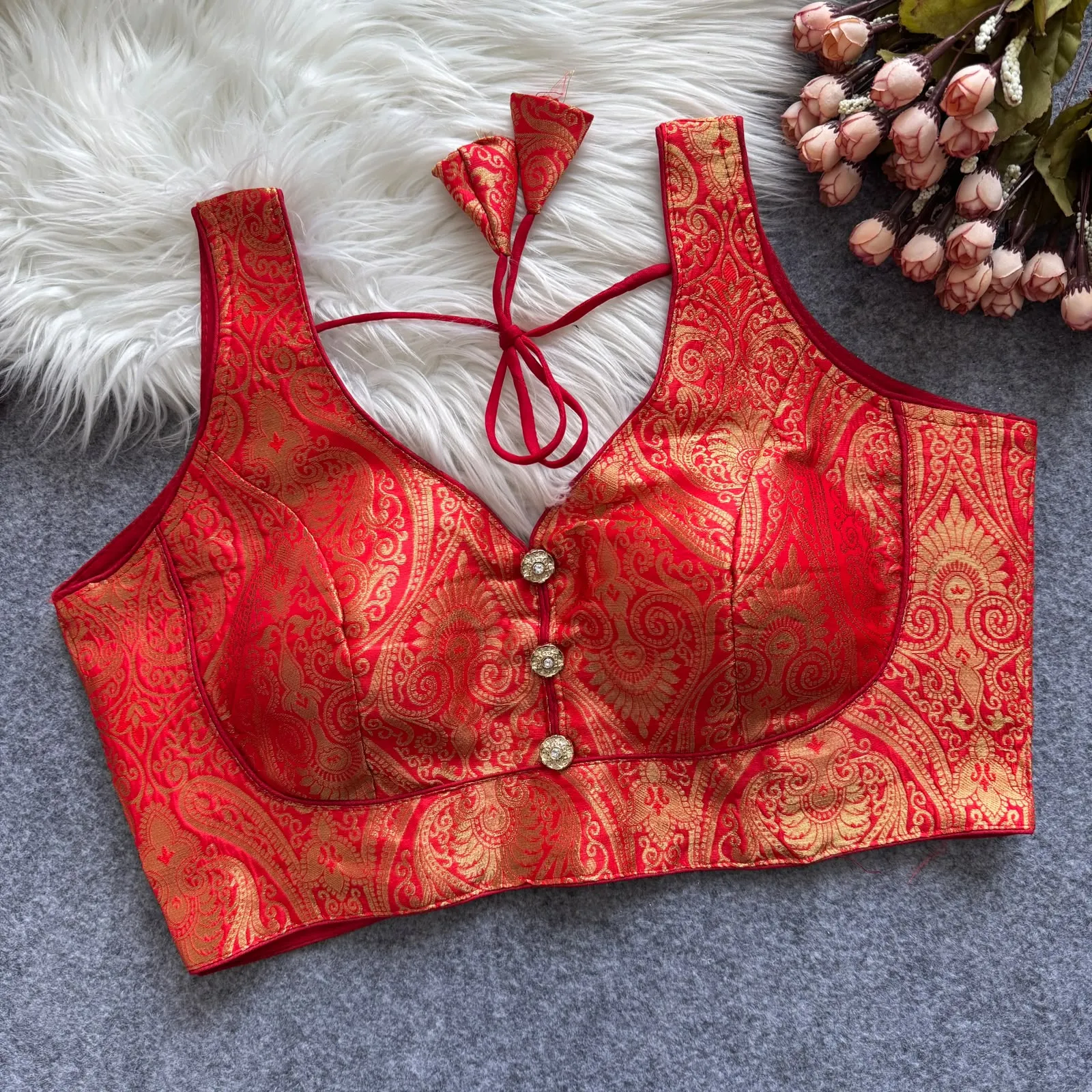 Bollywood Pure Banarasi Silk Blouse 9