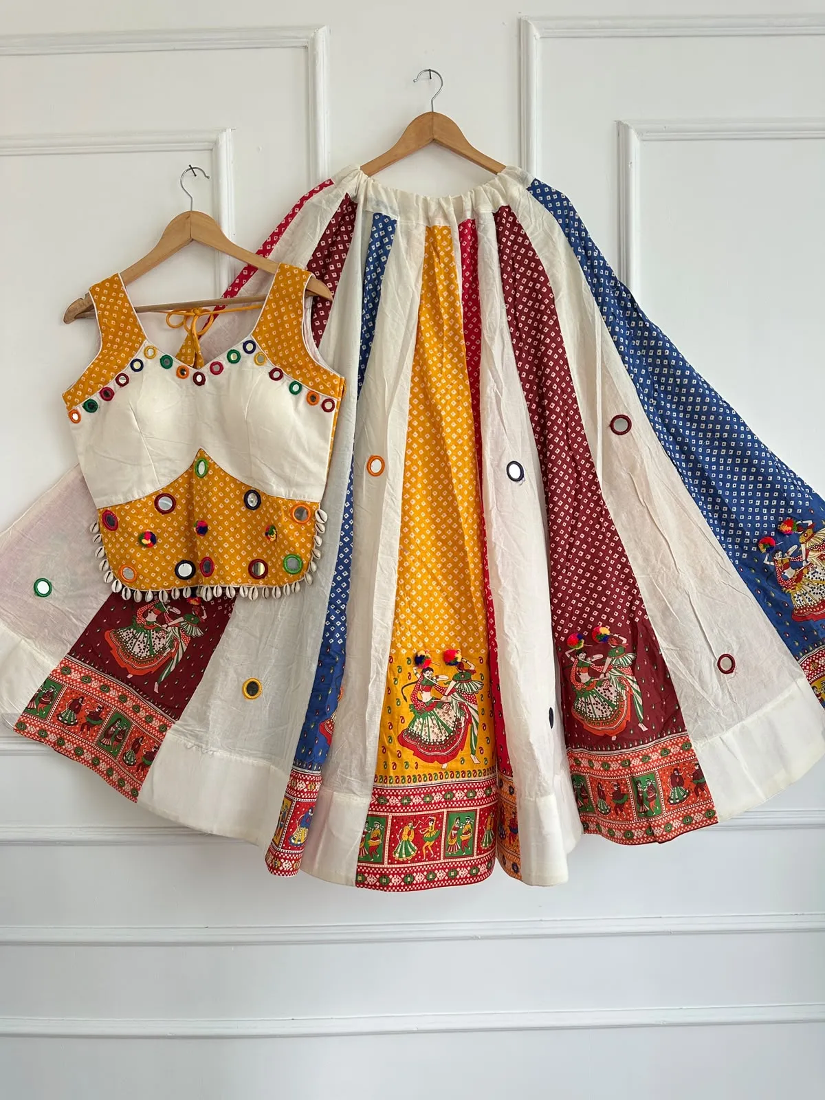 Chaniyacholi Pure Ajrakh Cotton Lehenga Choli 2