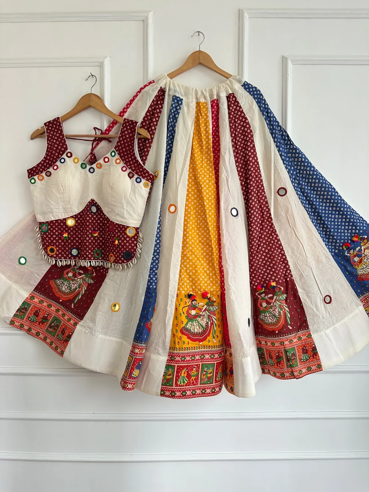 Chaniyacholi Pure Ajrakh Cotton Lehenga Choli 3