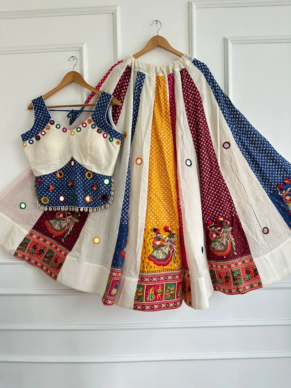 Chaniyacholi Pure Ajrakh Cotton Lehenga Choli 4