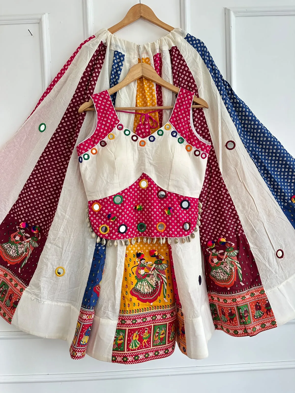 Chaniyacholi Pure Ajrakh Cotton Lehenga Choli 6