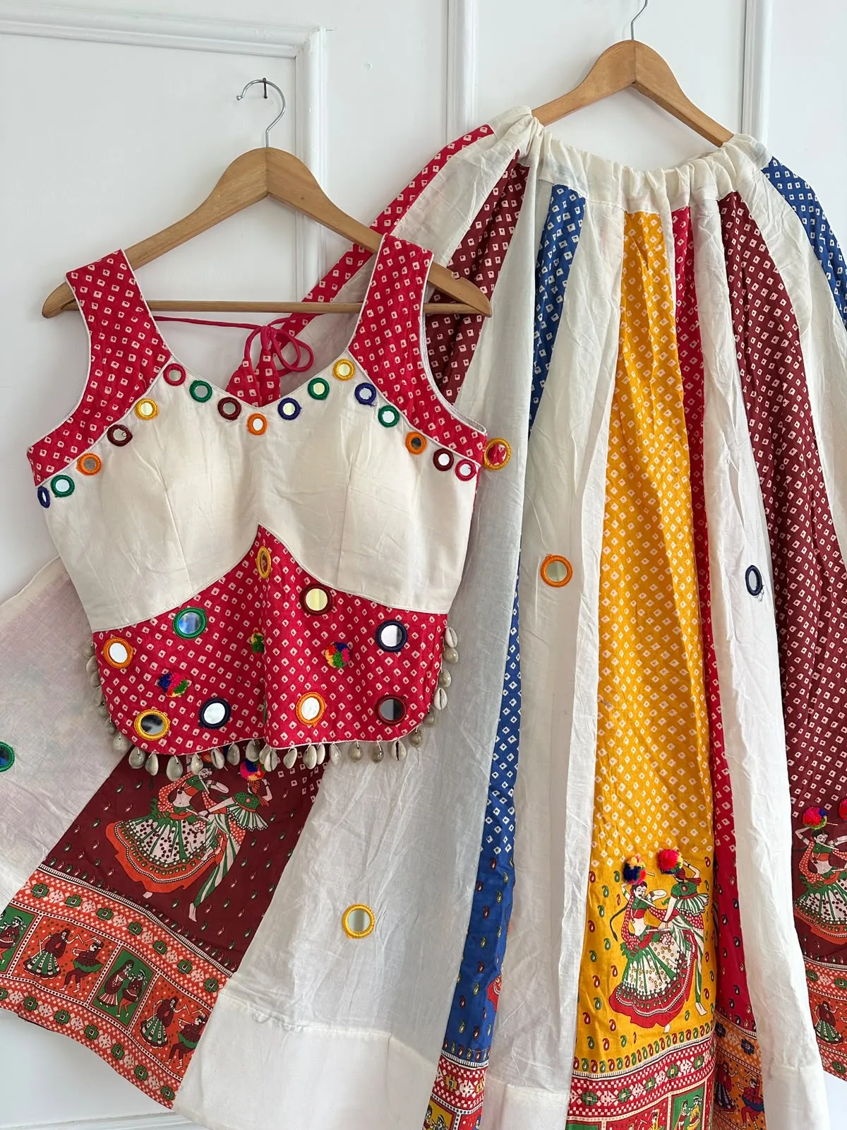 Chaniyacholi Pure Ajrakh Cotton Lehenga Choli 7