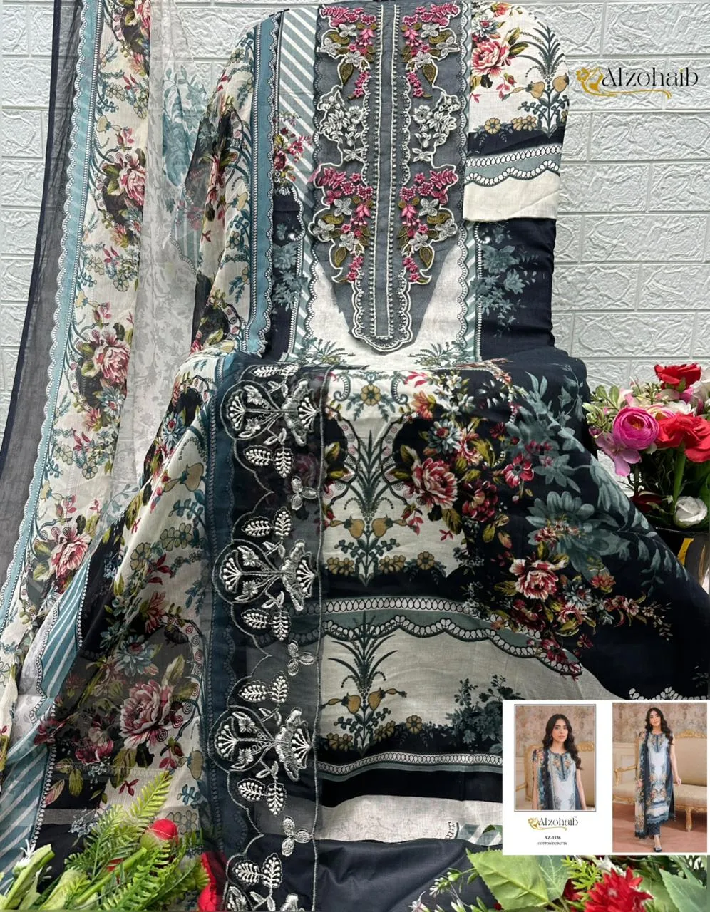 Dear Az 1526 1527 1528 1529 Pure Cotton Pakistani Suits 3