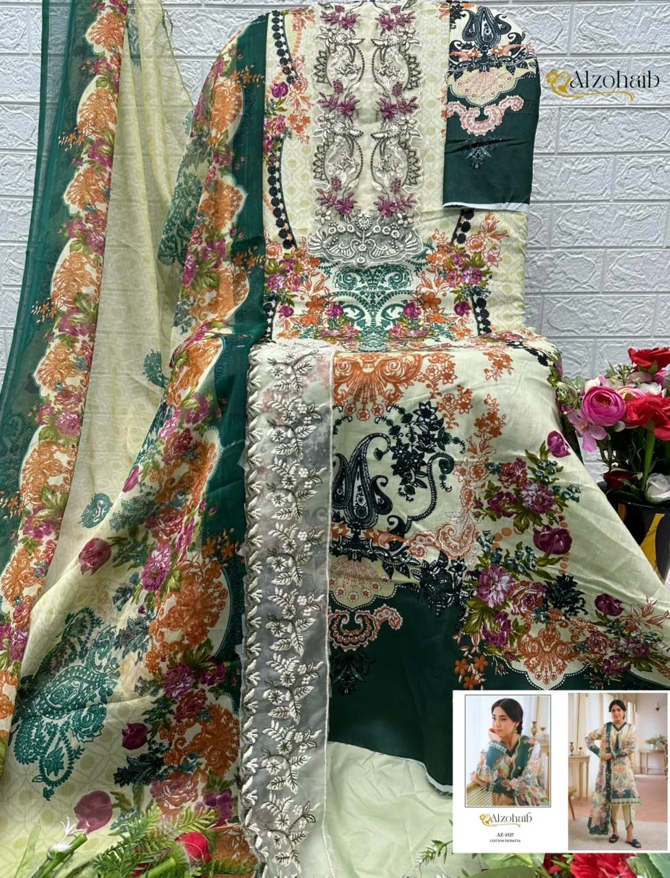 Dear Az 1526 1527 1528 1529 Pure Cotton Pakistani Suits 5