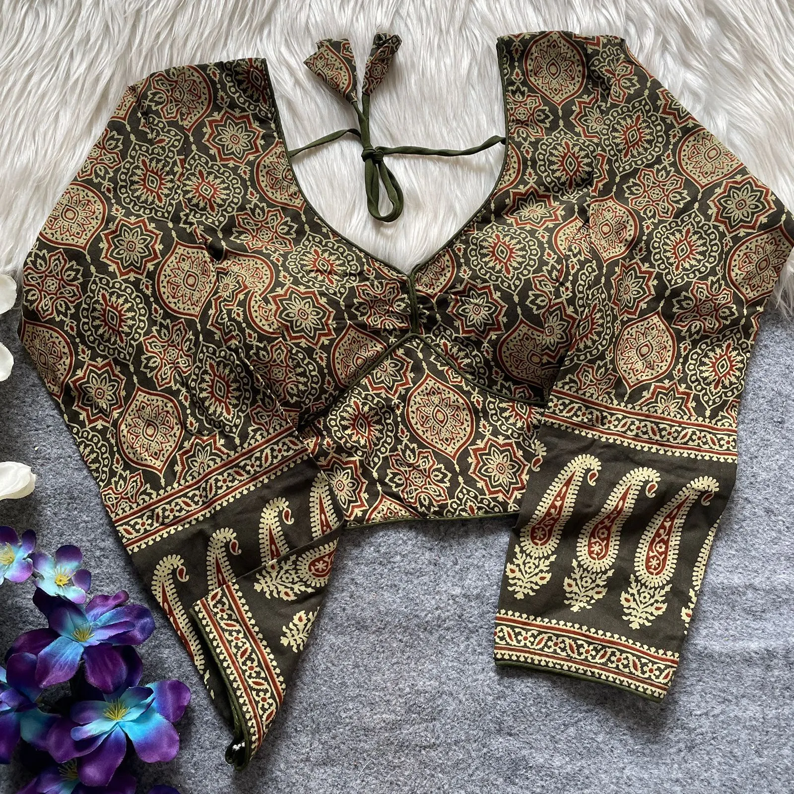 Design Number 2614 Ajrakh Cotton Galaxy Blouse 5