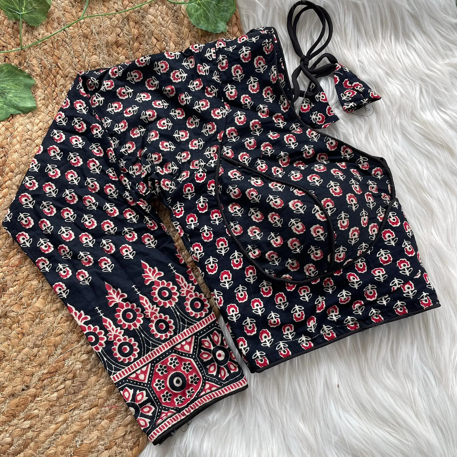 Design Number 2614 Ajrakh Cotton Galaxy Blouse 7