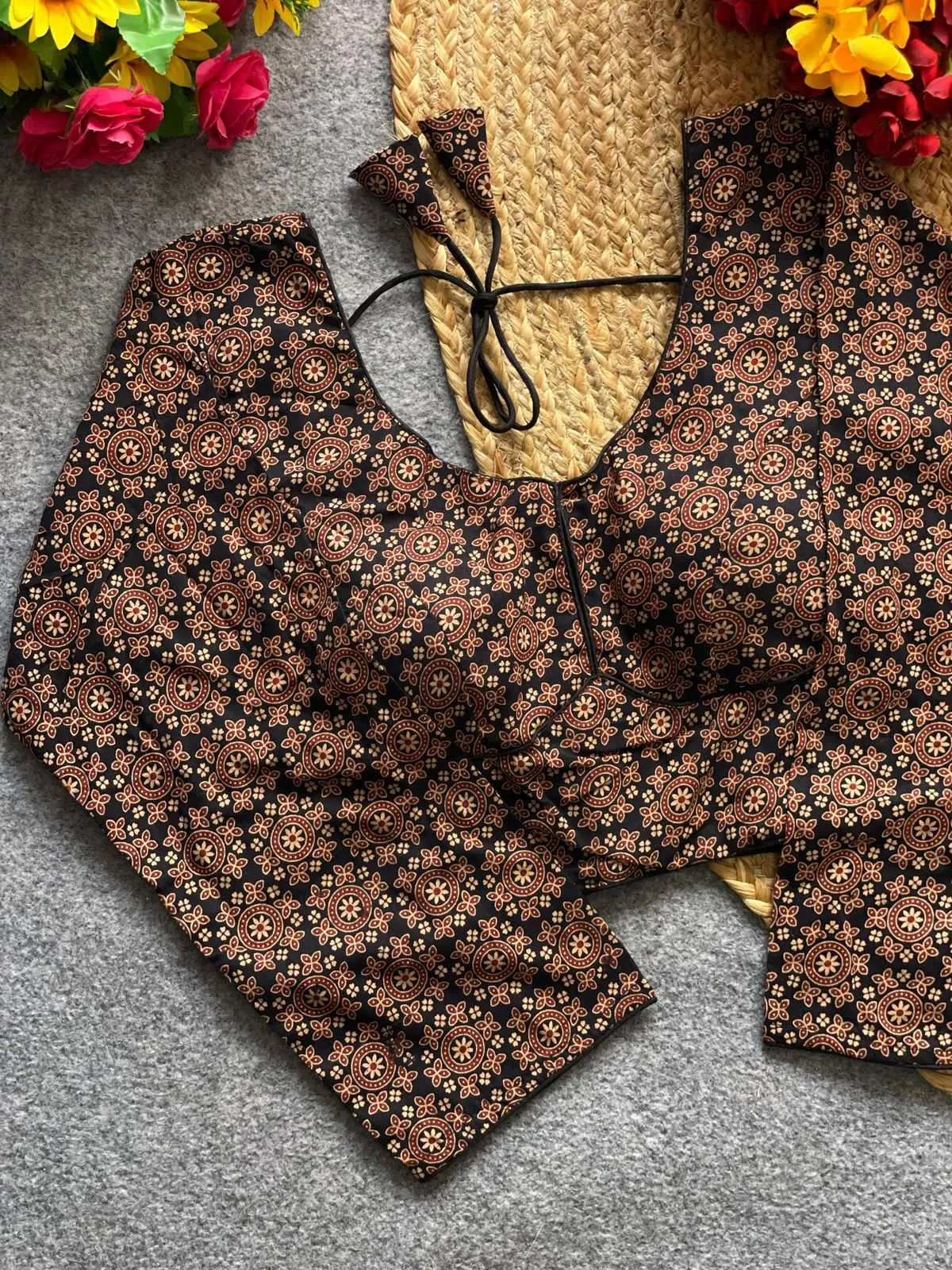 Design Number 2614 Ajrakh Cotton Galaxy Blouse 8