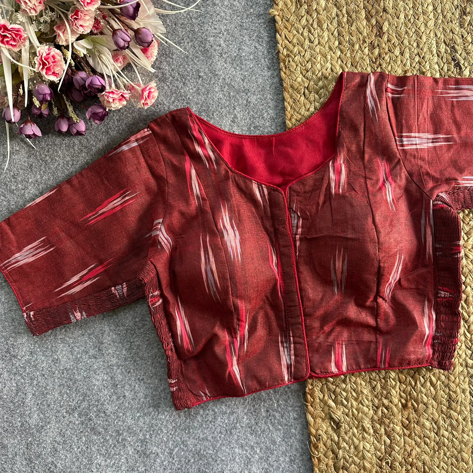 Ikkat Pure Ikkat Cotton Blouse 3
