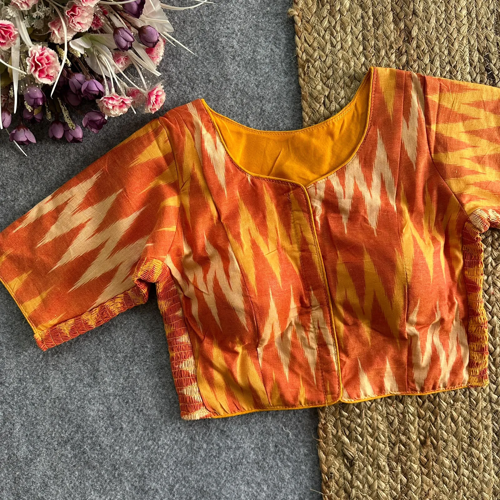 Ikkat Pure Ikkat Cotton Blouse 4