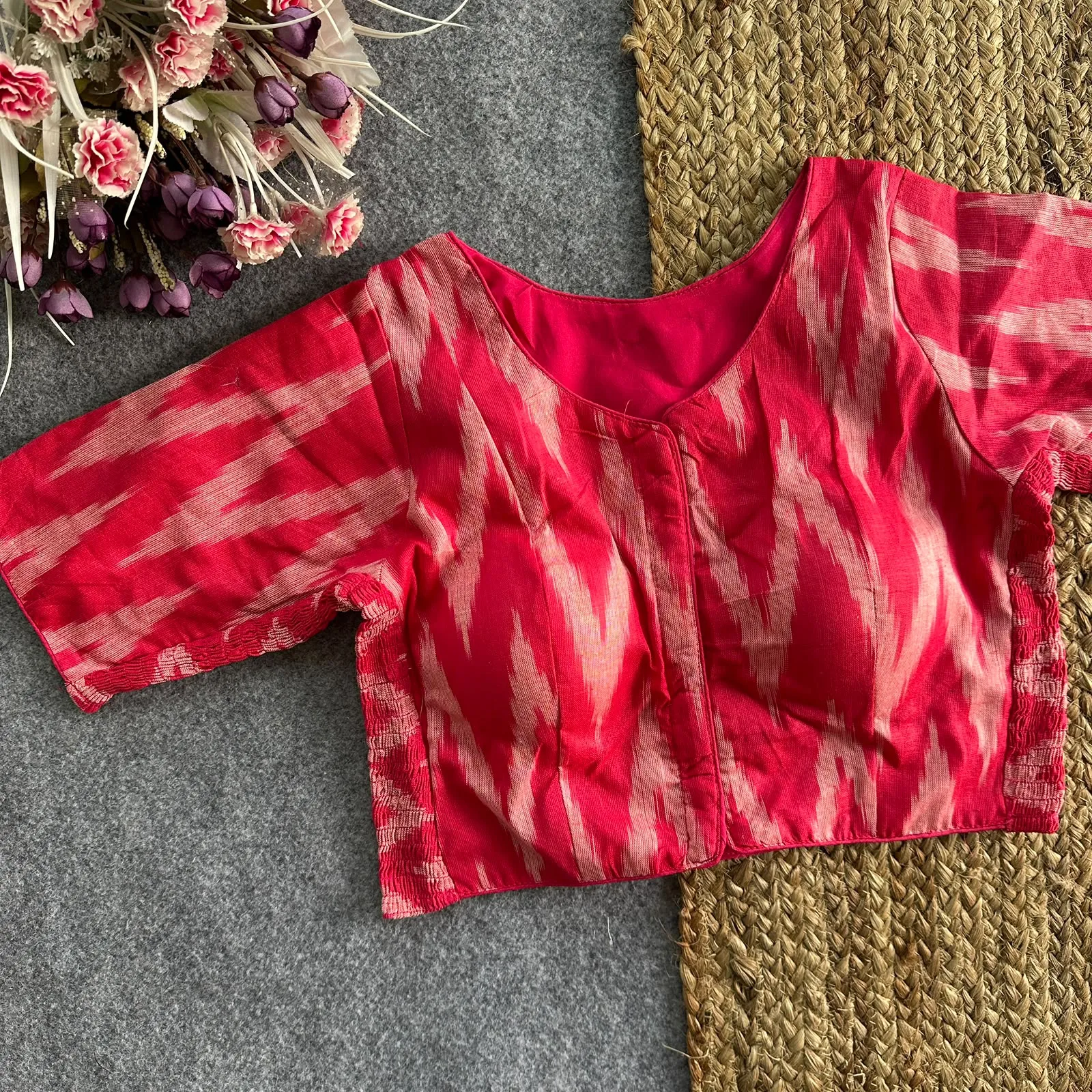 Ikkat Pure Ikkat Cotton Blouse 6