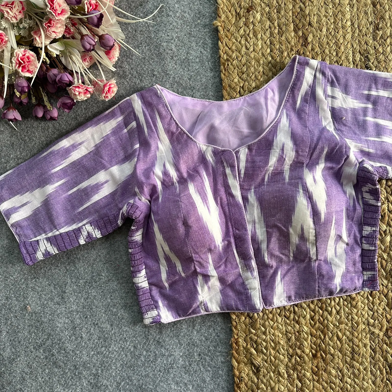 Ikkat Pure Ikkat Cotton Blouse 7