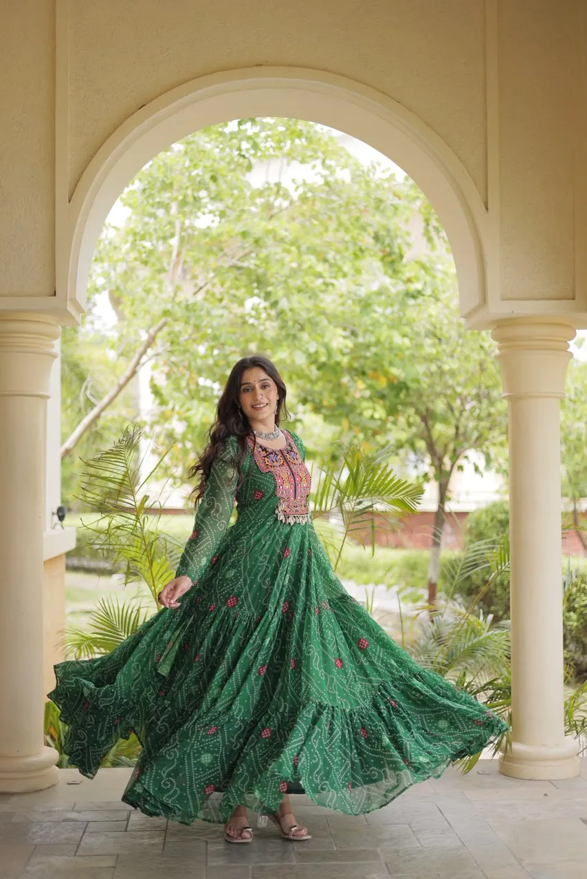 KA 1276 Bandhani Gown
