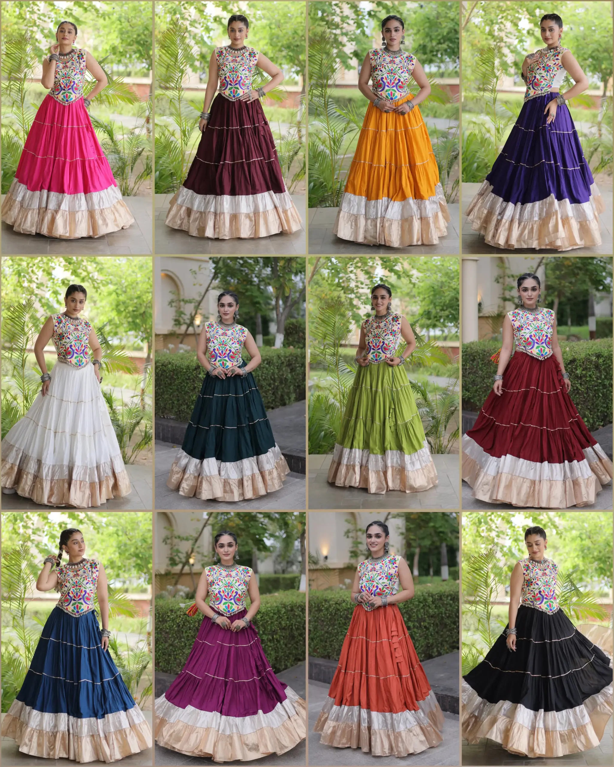 KA 5071 White Rayon And Lampi Lehenga Choli 2