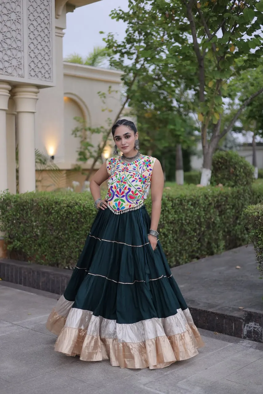 KA 5071 White Rayon And Lampi Lehenga Choli 3
