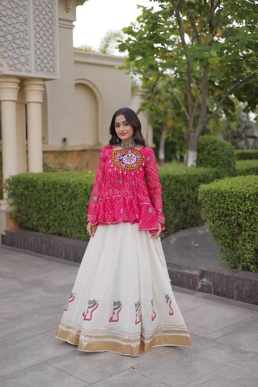 KA 5084 Kora Cotton Lehenga Choli 5