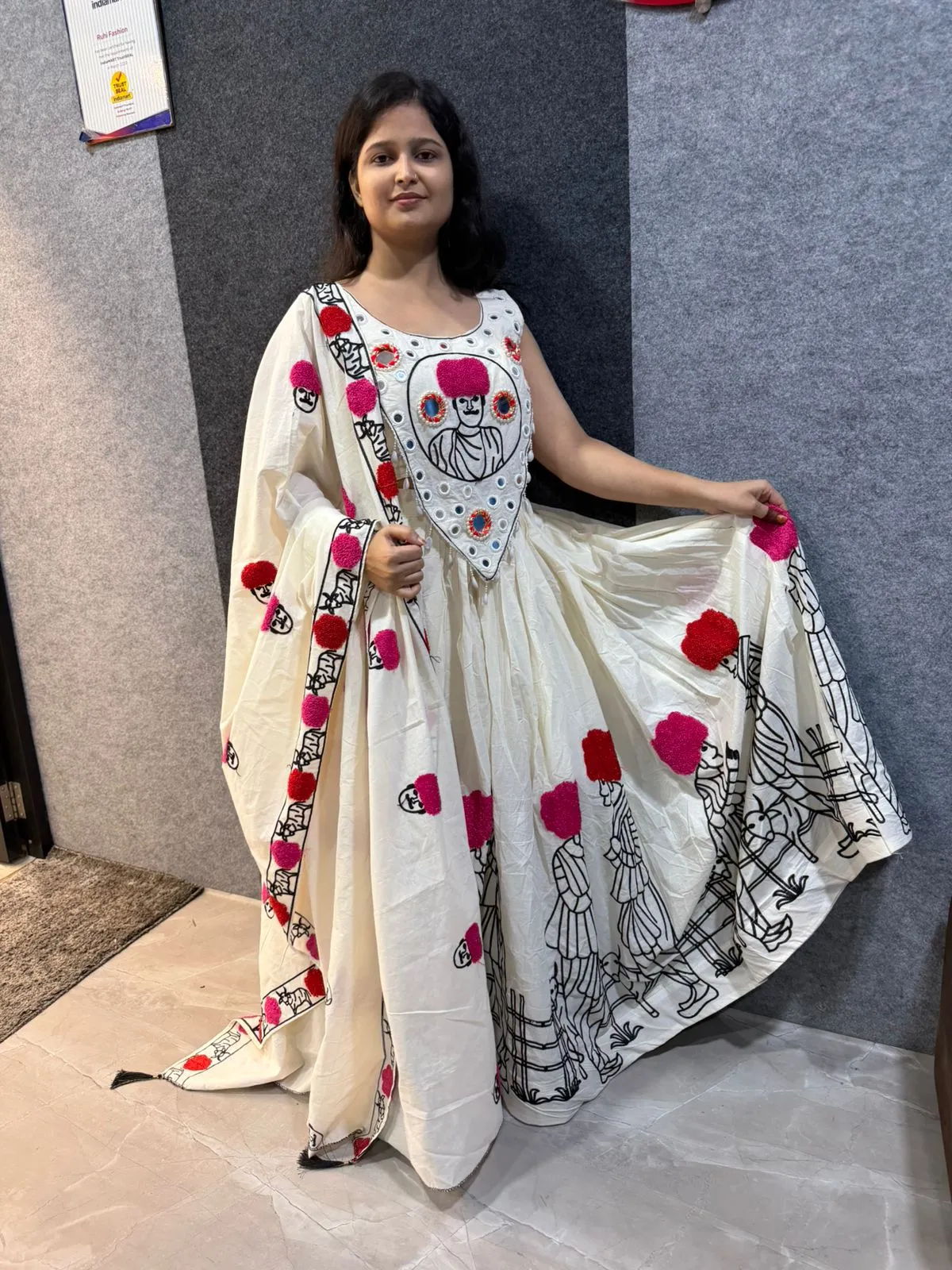 Khadi Cotton Lehenga Choli