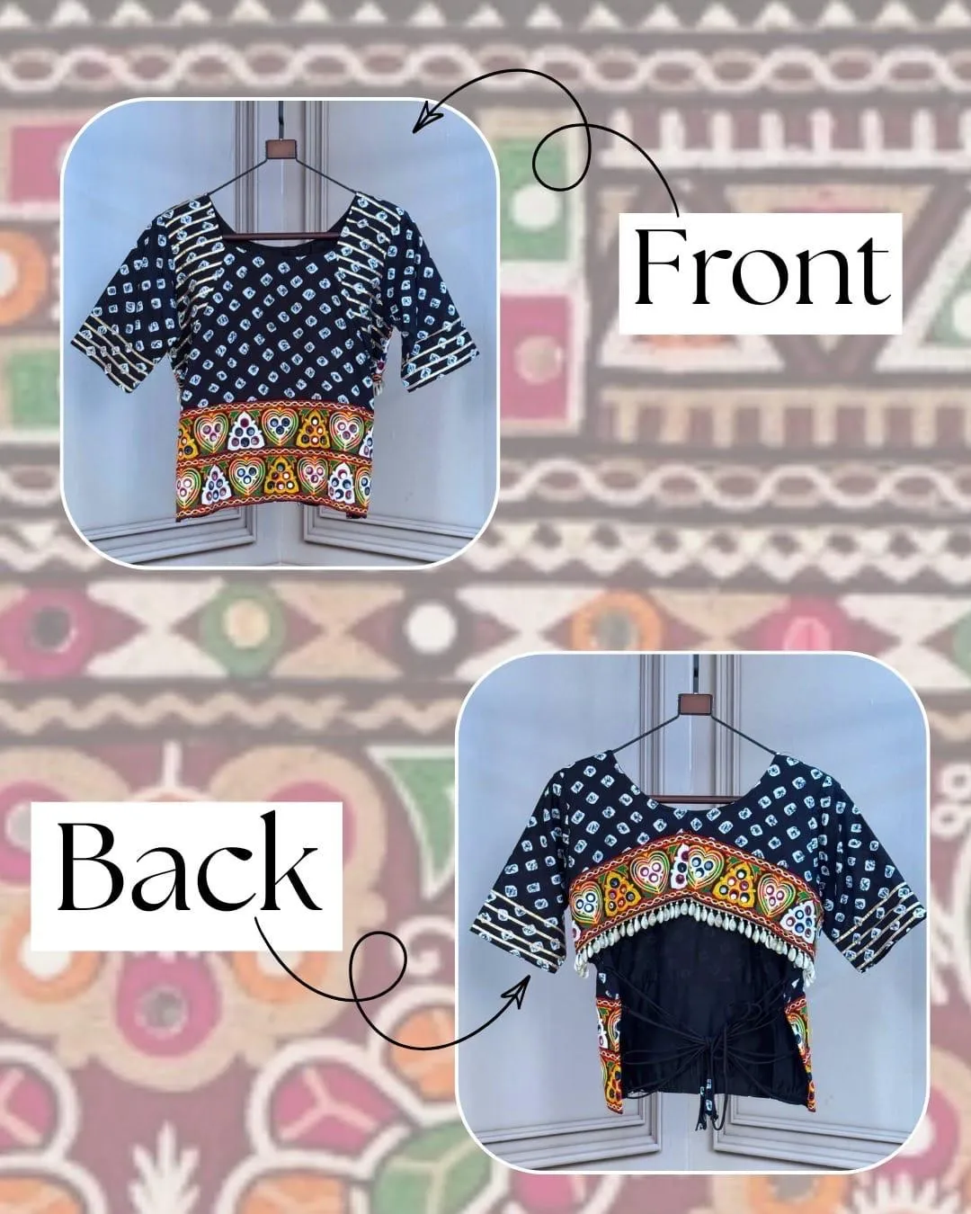 LW 7180 Cotton Bandhej Blouse