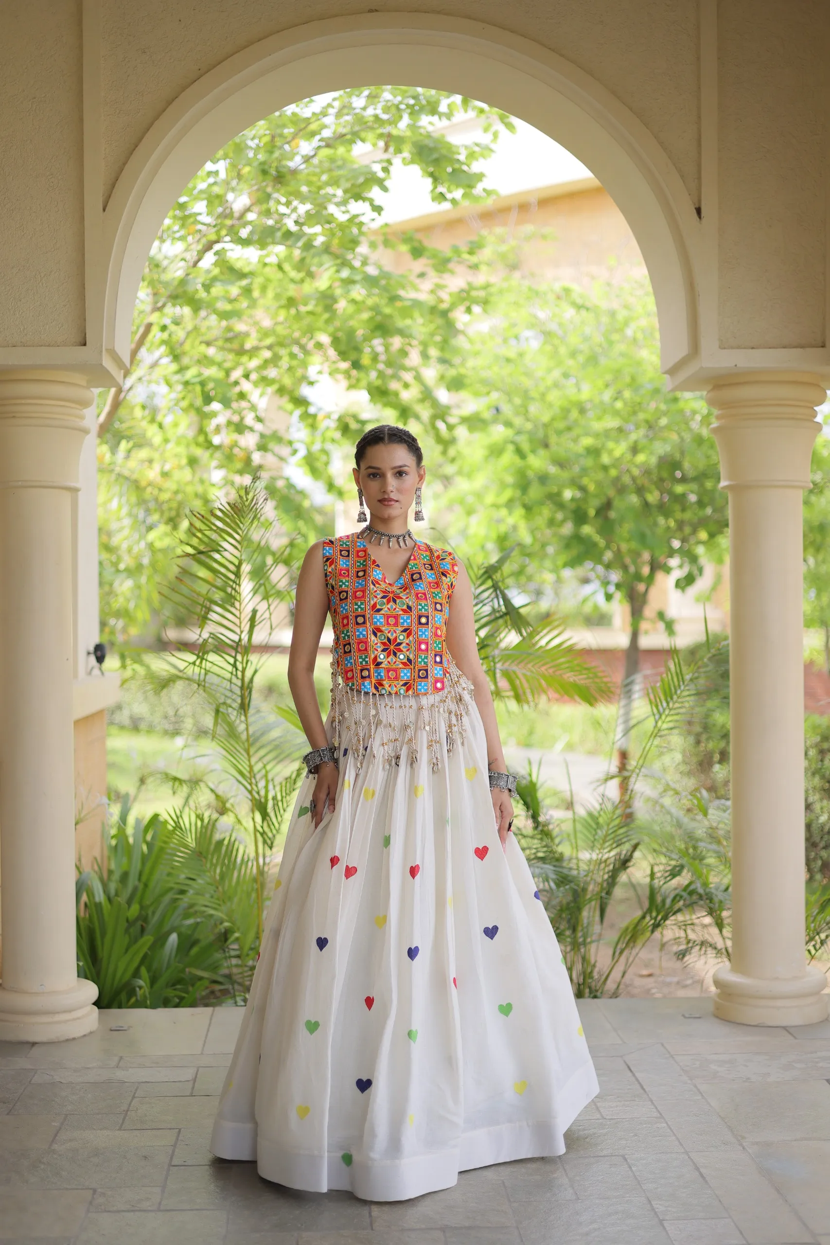 LW 7181 Wine Cora Cotton Lehenga Choli 9