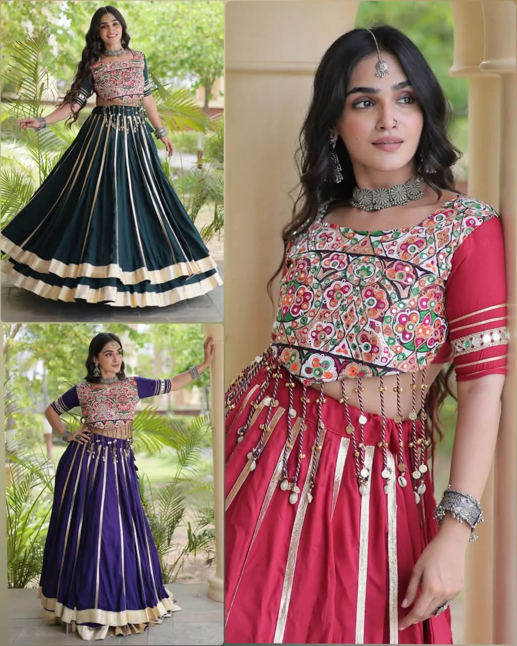 LW 7184 Maroon 14 Kg Reyon Lehenga Choli 2