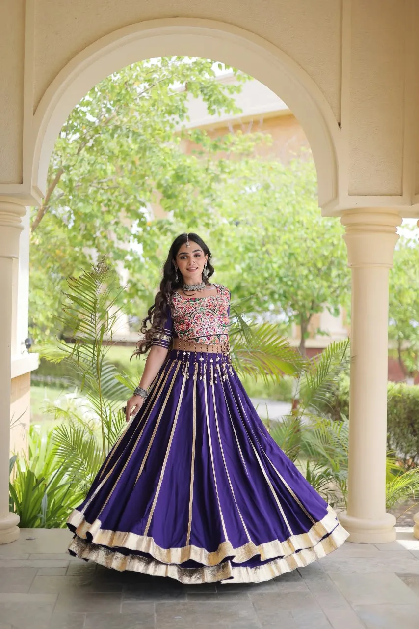 LW 7184 Maroon 14 Kg Reyon Lehenga Choli 3