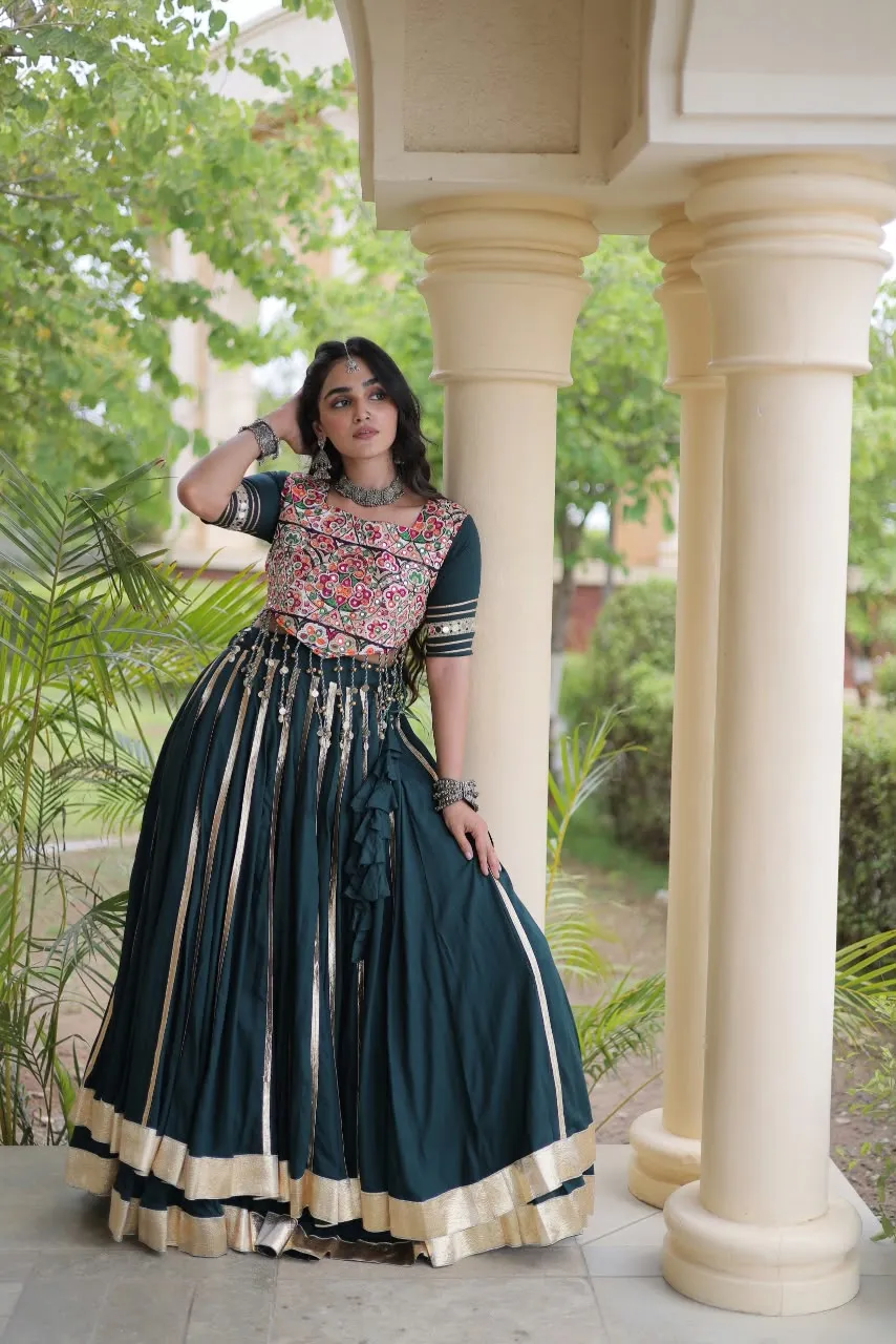 LW 7184 Maroon 14 Kg Reyon Lehenga Choli 5