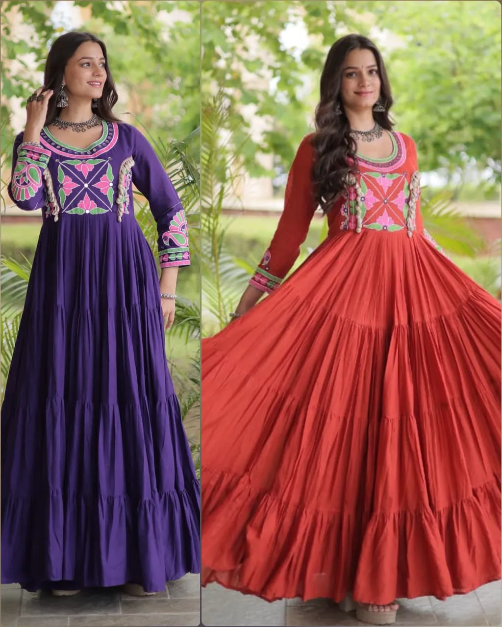 LW 9350 Purple Kora Cotton Gown