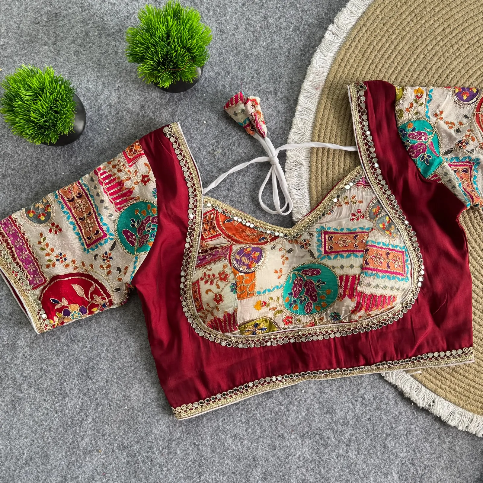 Mumtaz Pure Crape Silk Blouse