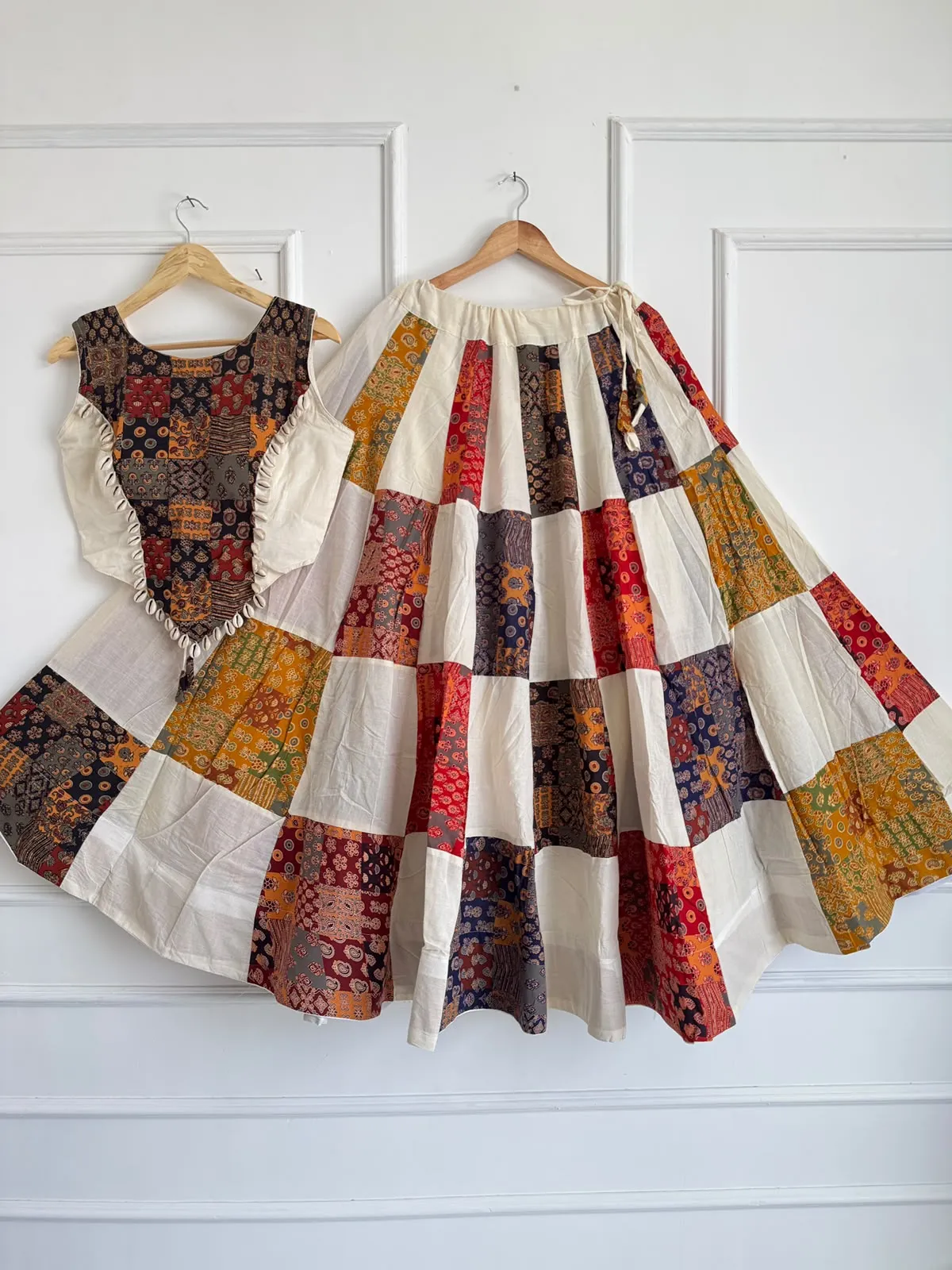 Navratri Ajrakh Cotton Lehenga Choli