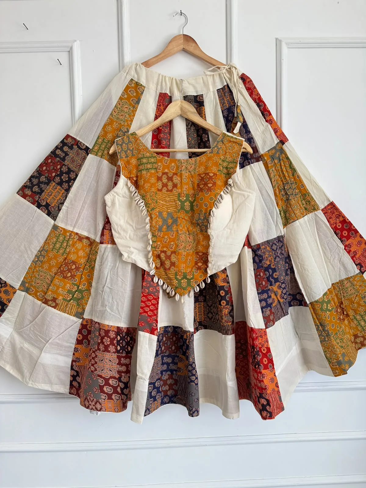 Navratri Ajrakh Cotton Lehenga Choli 4