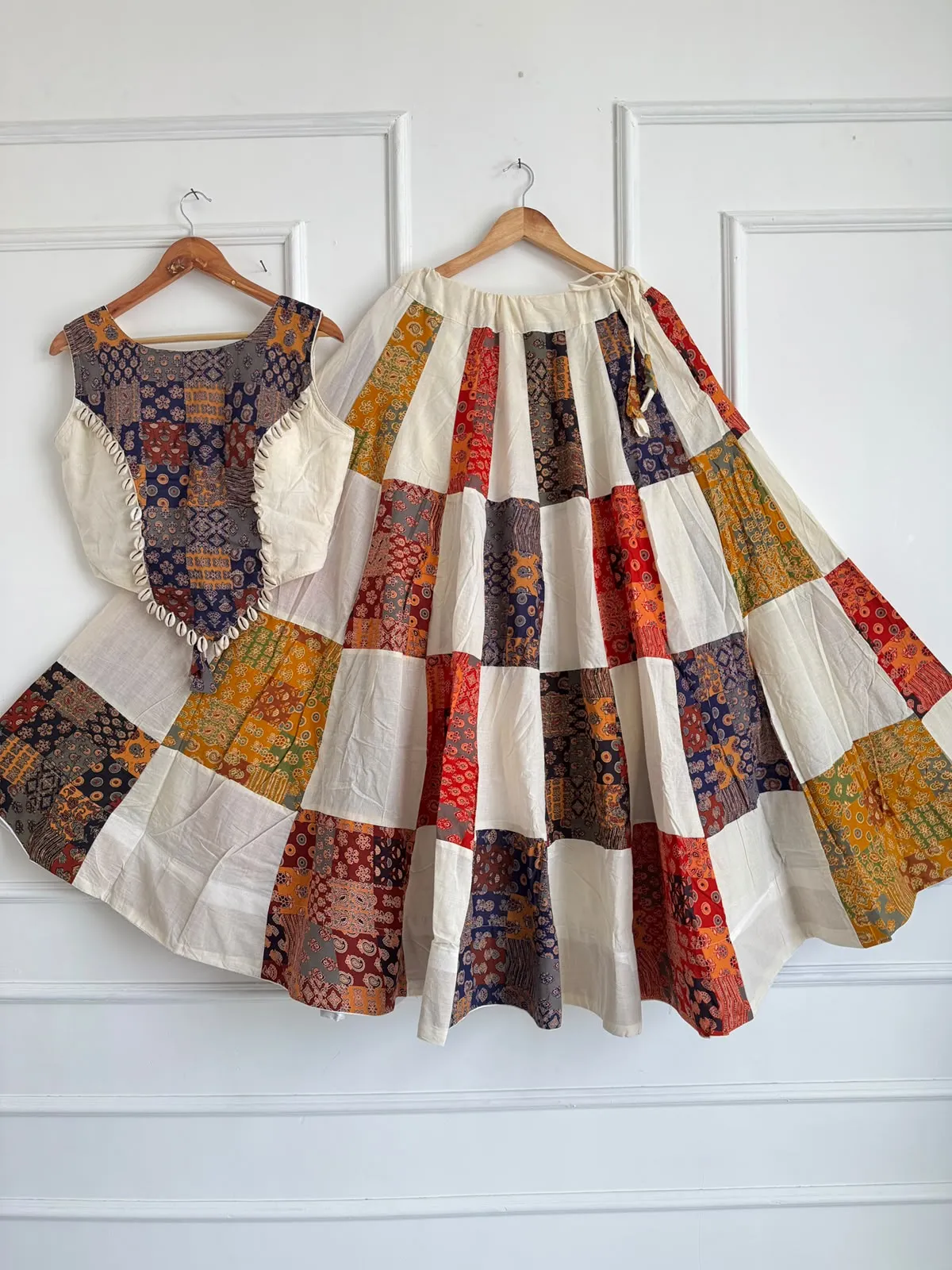Navratri Ajrakh Cotton Lehenga Choli 5