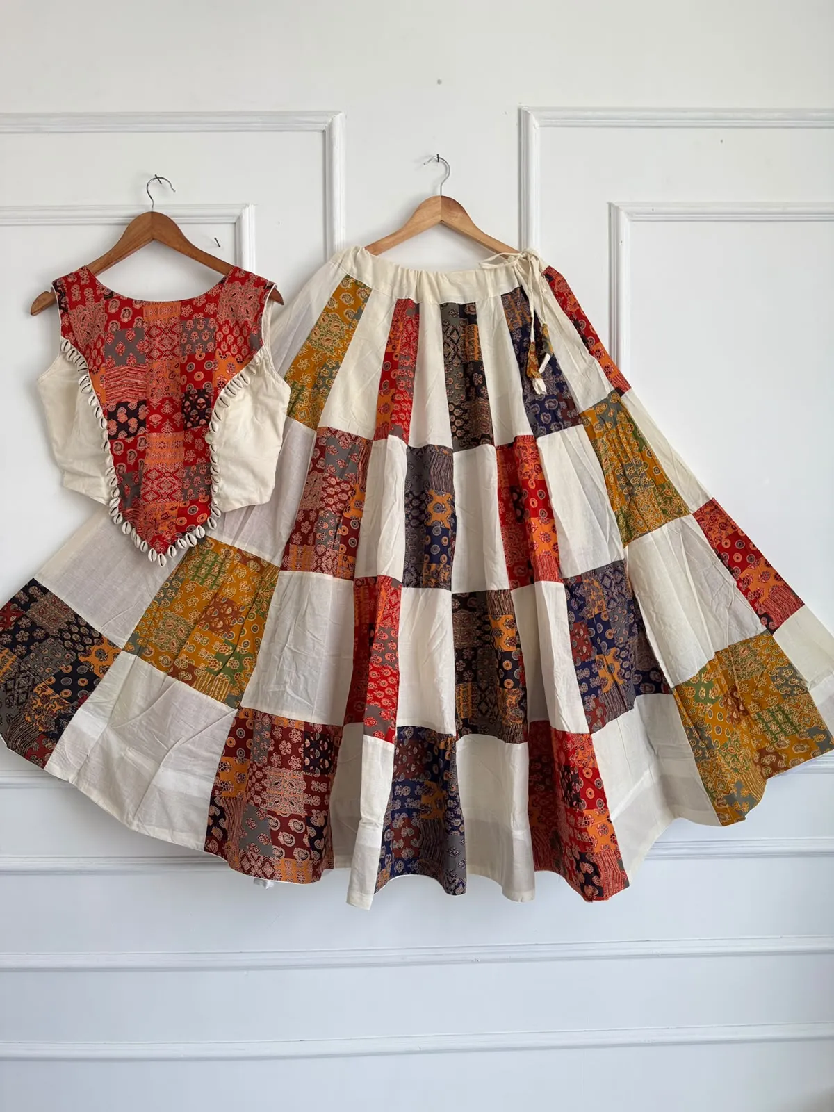 Navratri Ajrakh Cotton Lehenga Choli 6