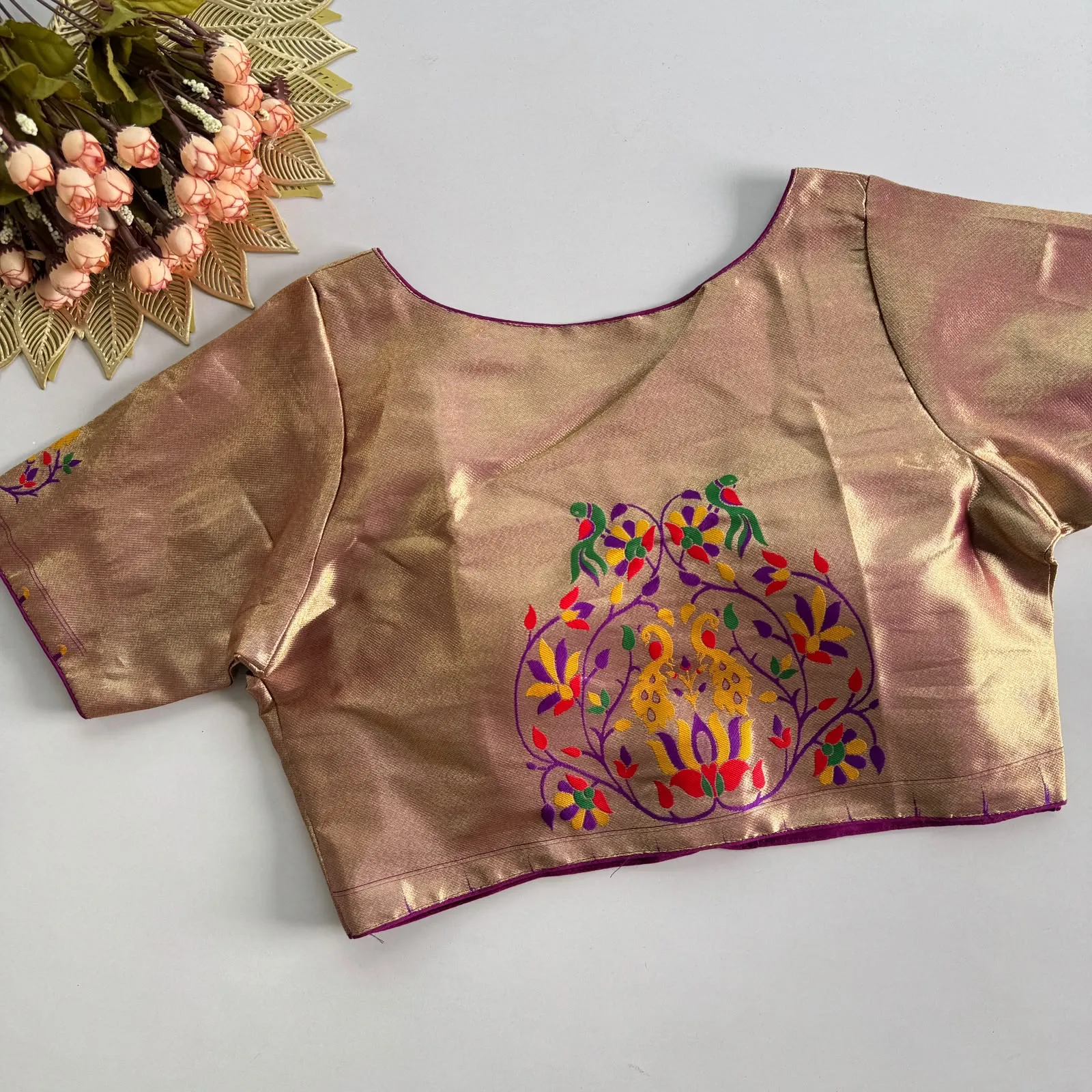 Paithani 02 Paithani Silk Blouse 4