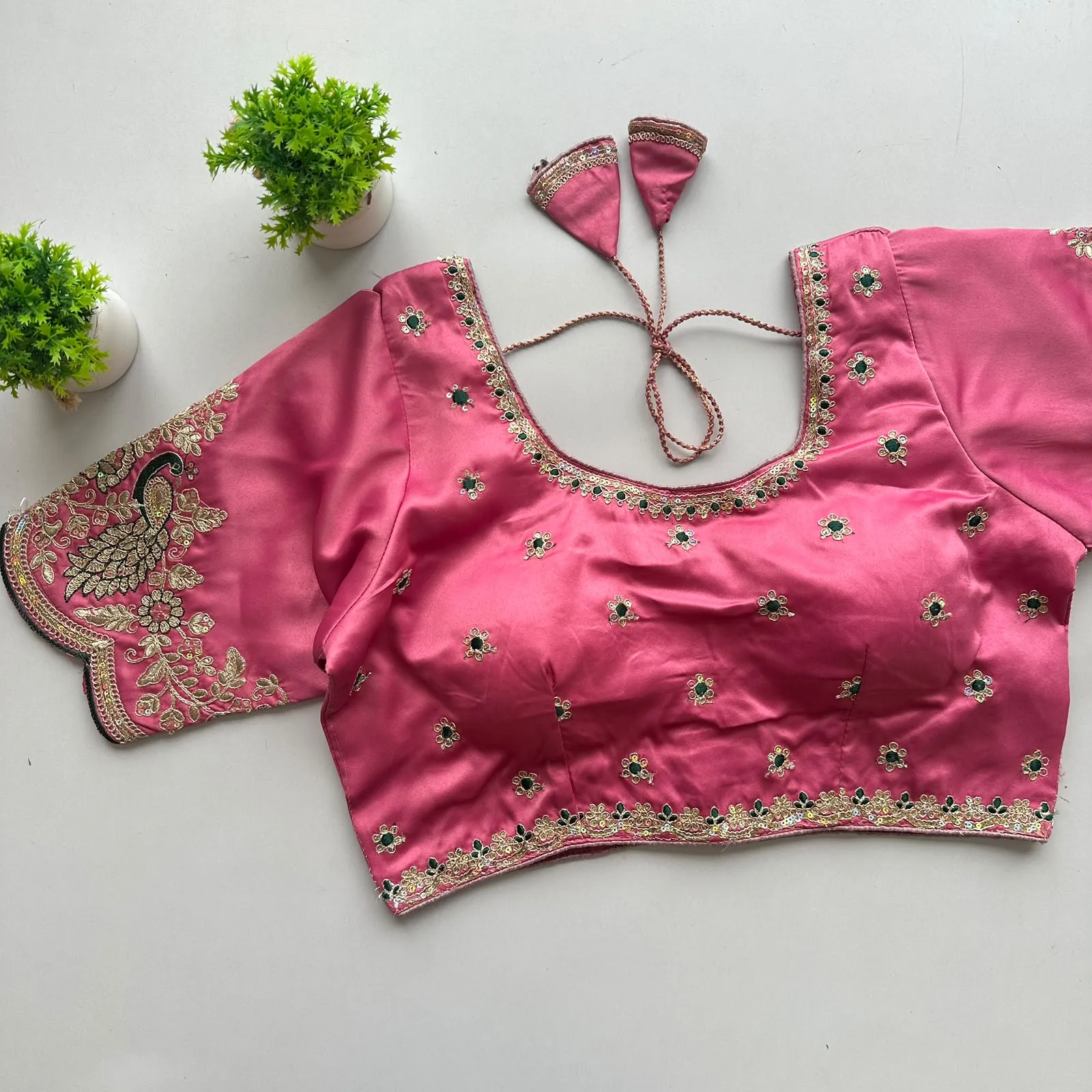 Siyana Pure Satin Silk Blouse