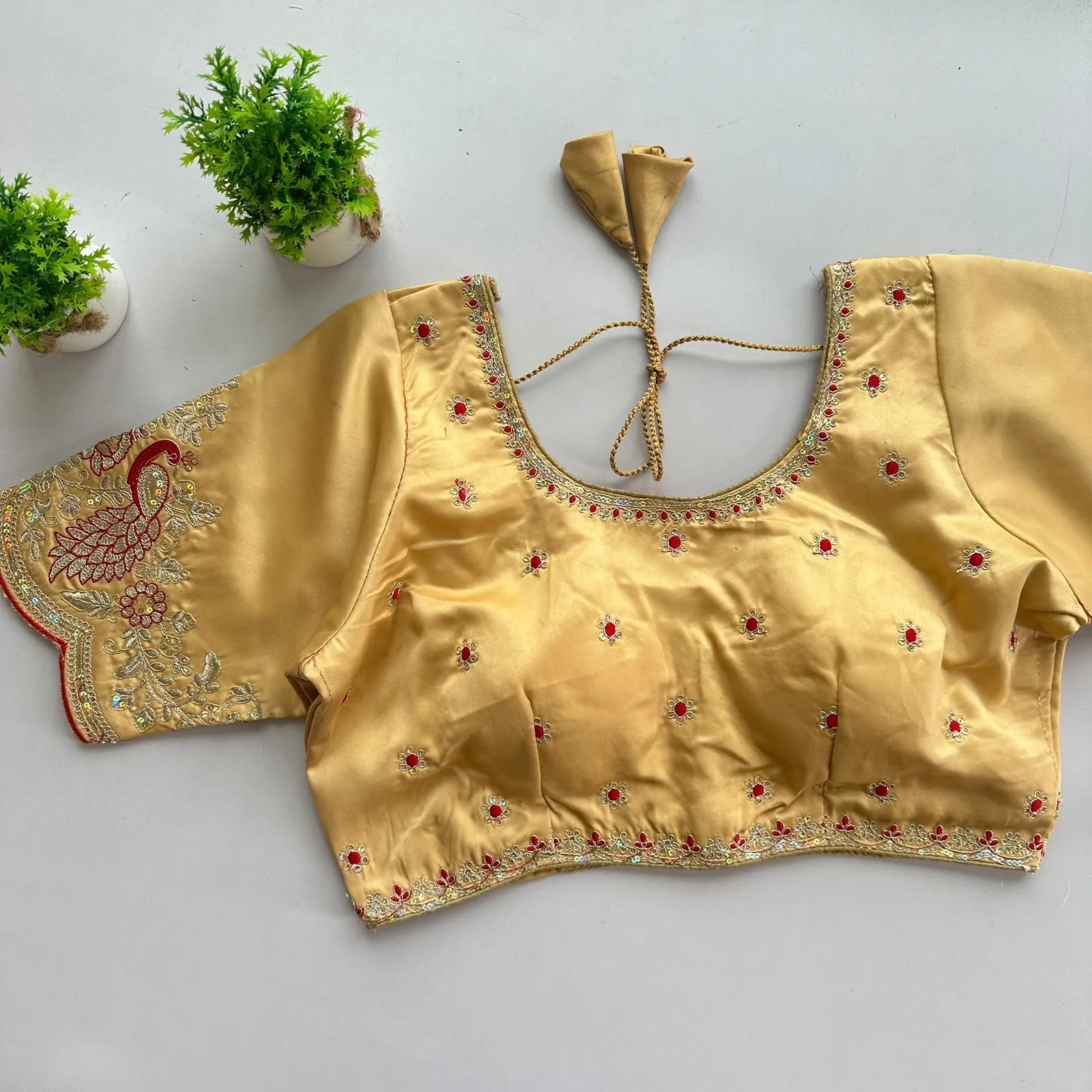 Siyana Pure Satin Silk Blouse 10