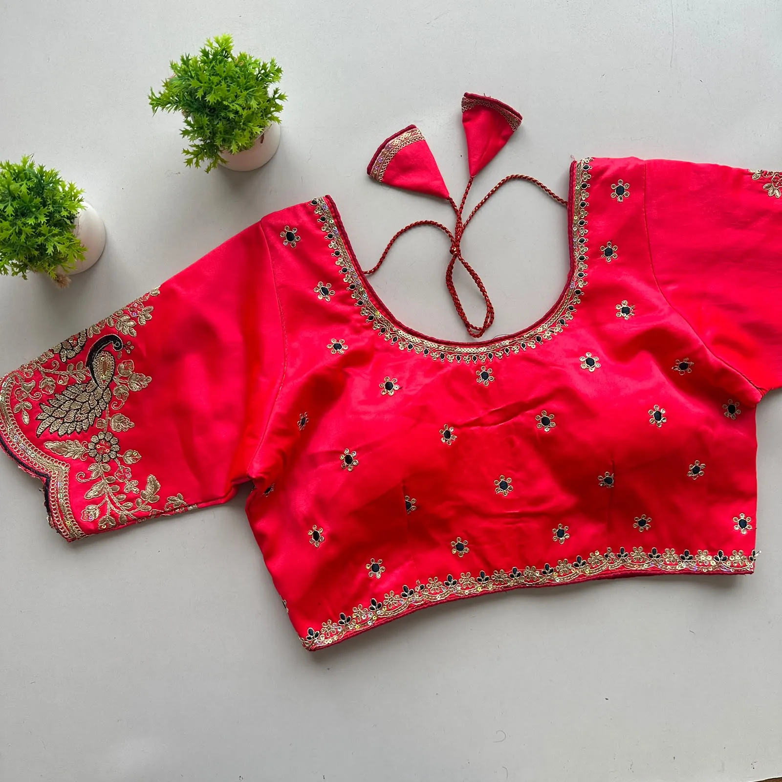 Siyana Pure Satin Silk Blouse 14