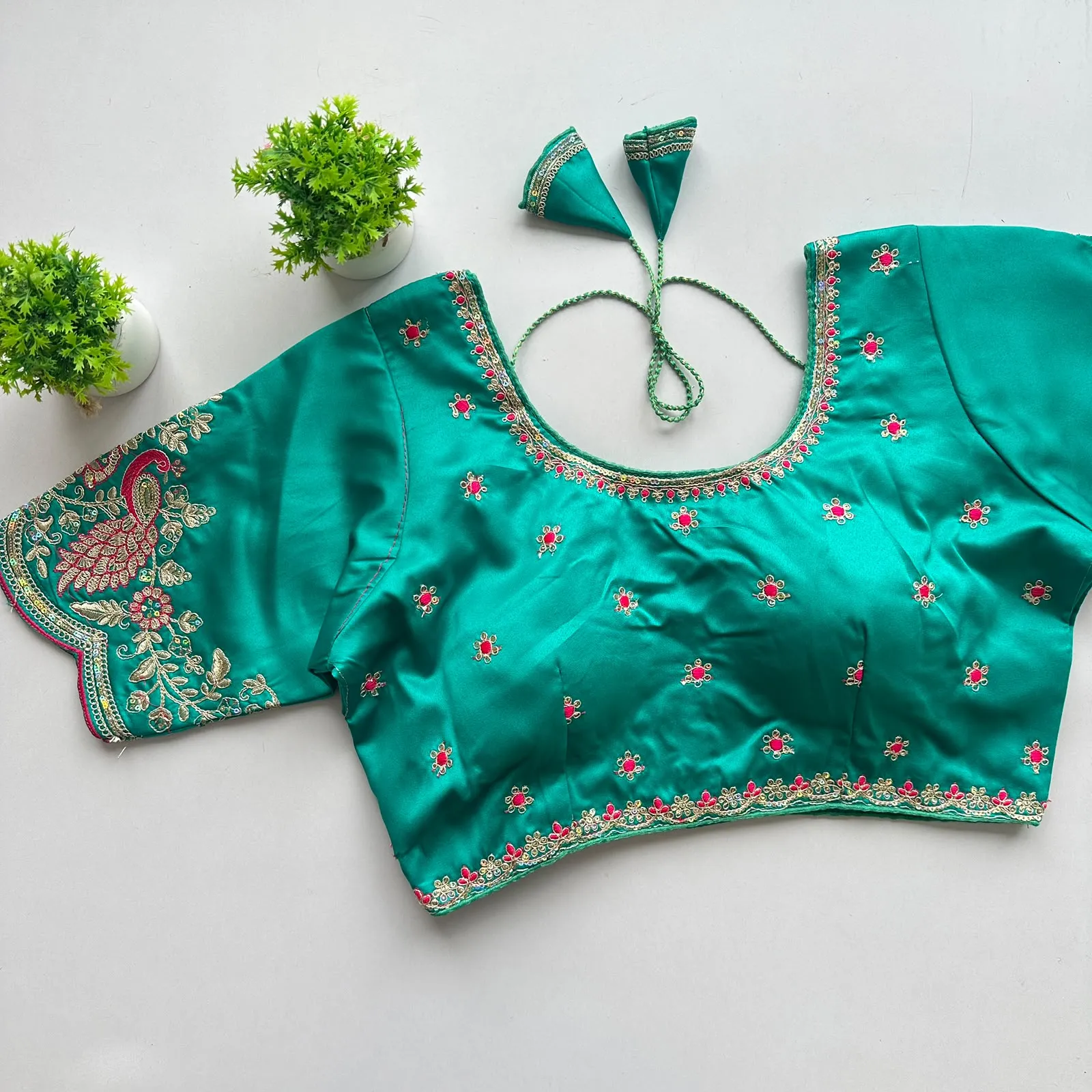 Siyana Pure Satin Silk Blouse 3