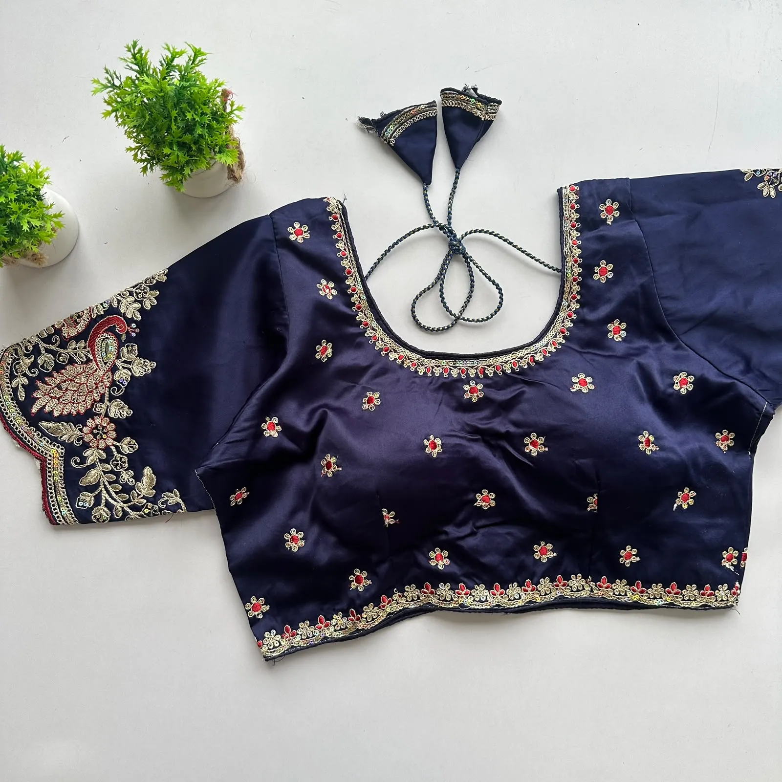 Siyana Pure Satin Silk Blouse 4