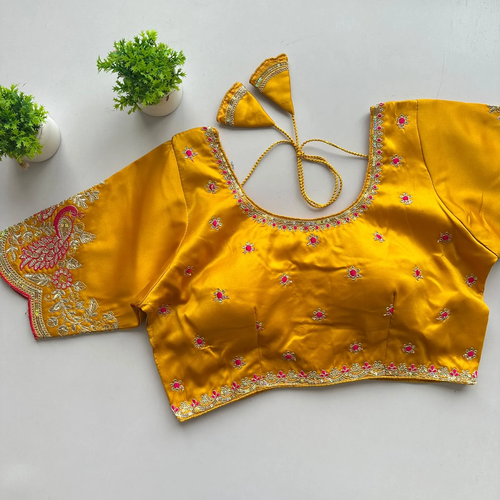 Siyana Pure Satin Silk Blouse 5